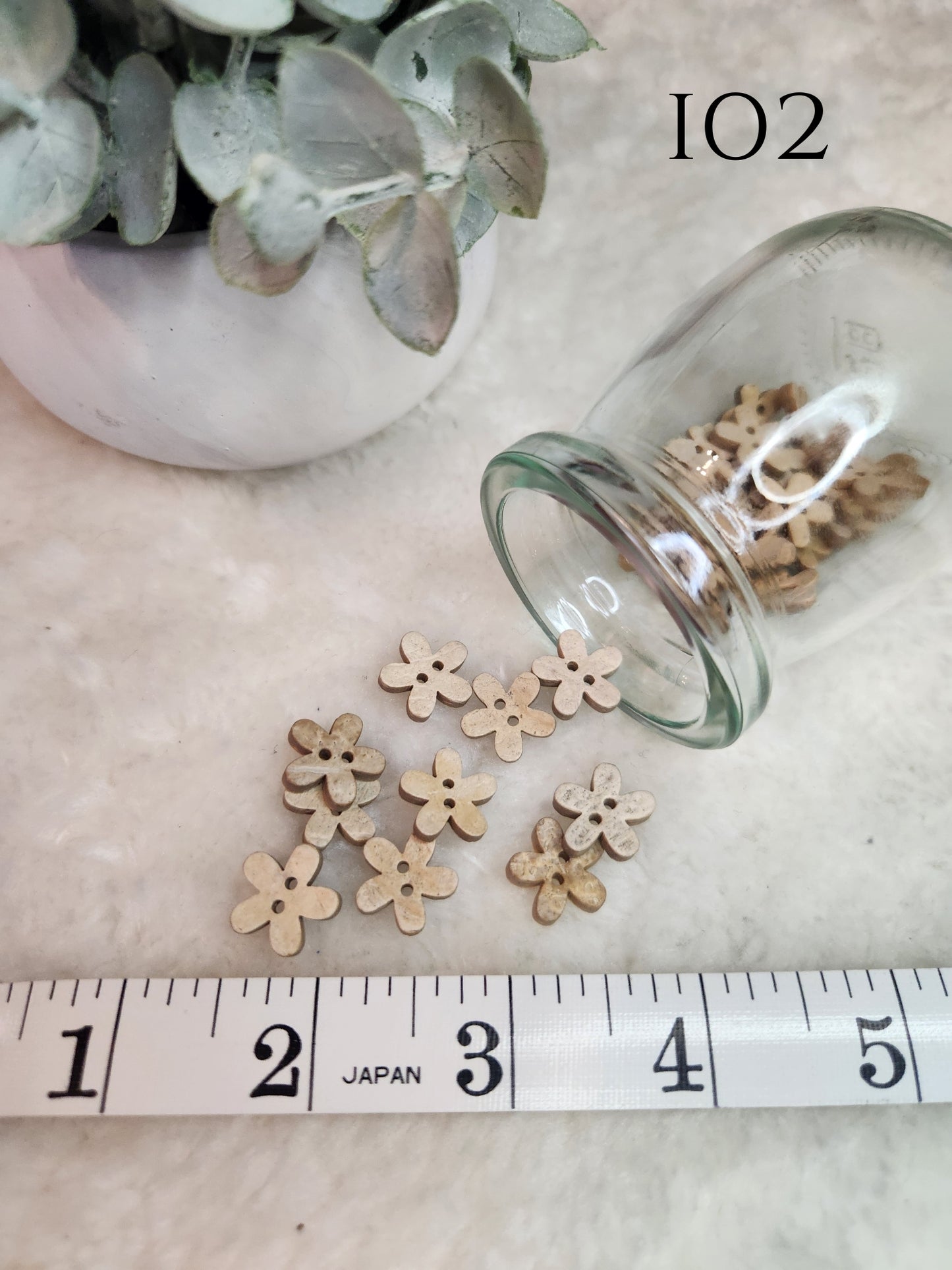 Decorative Wood Look Buttons