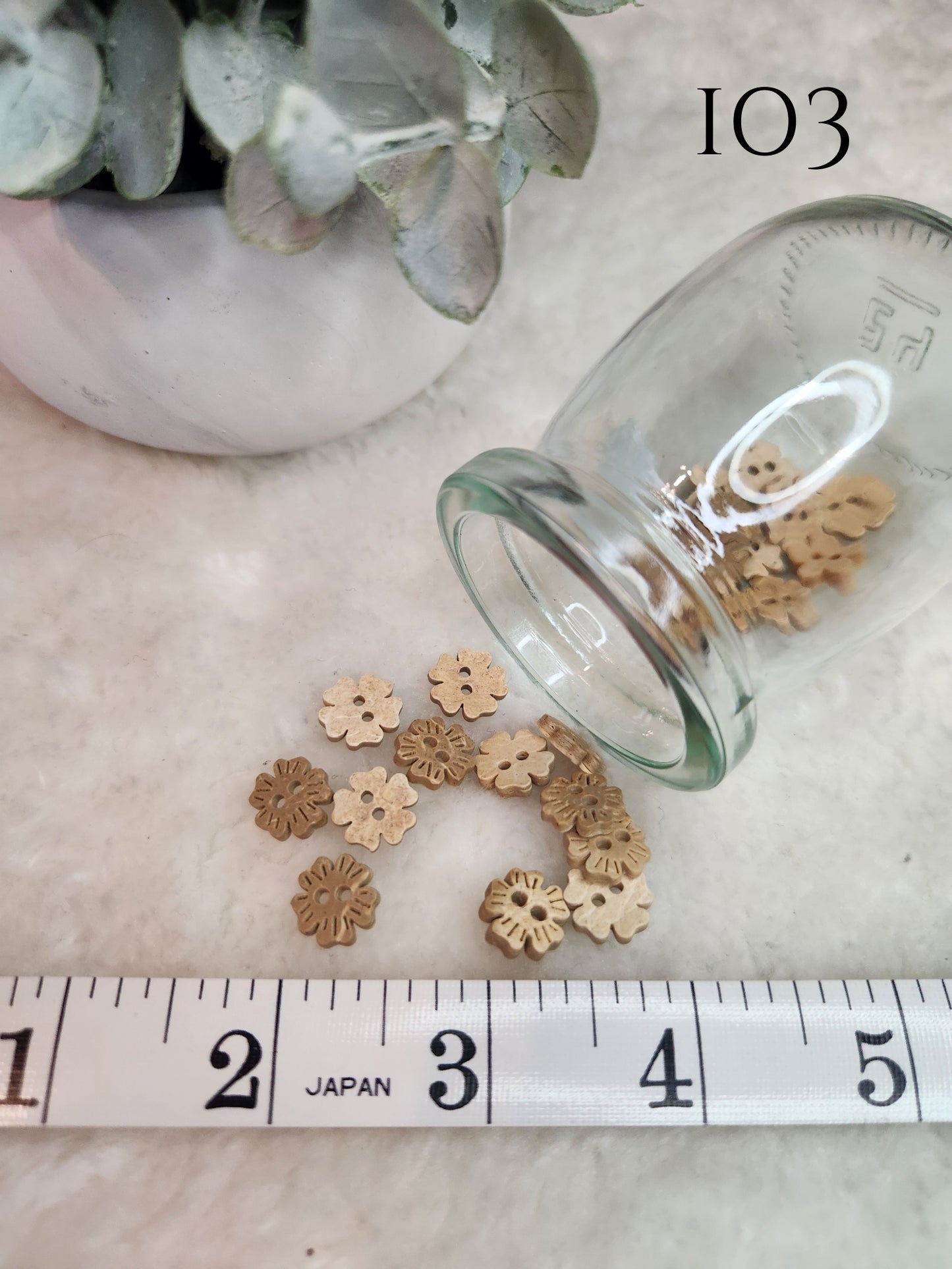 Decorative Wood Look Buttons