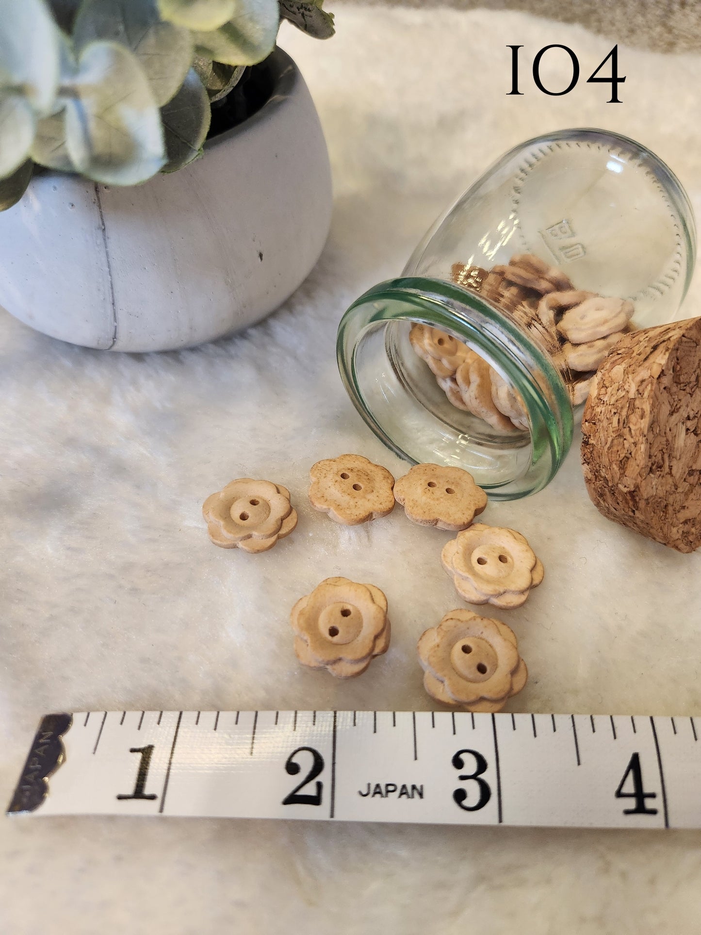 Decorative Wood Look Buttons
