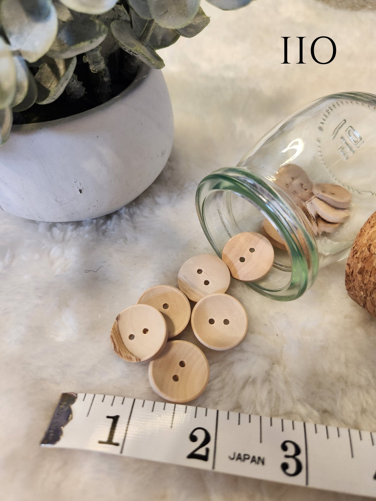 Decorative Wood Look Buttons
