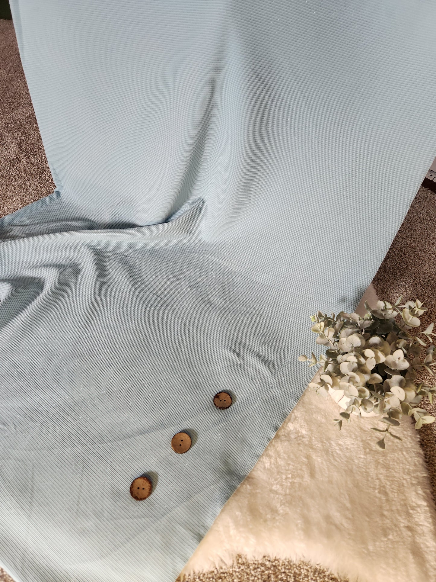 Pale Blue Sparkle Knit