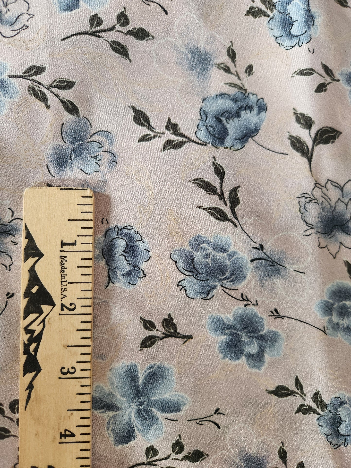 Floral Poly Stretch Crepe Foil