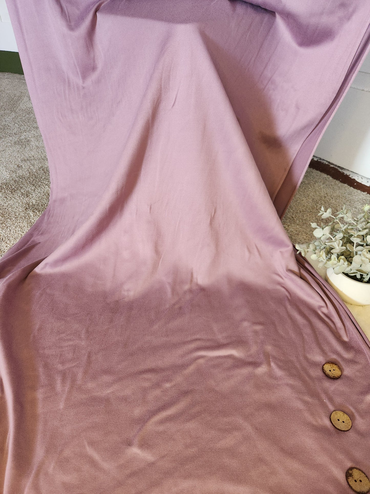 Lilac Double Brushed Poly Knit