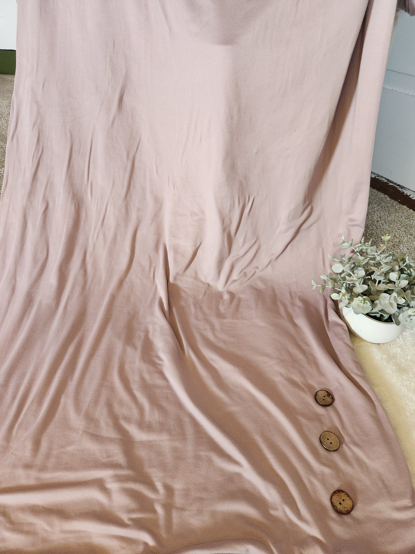 Dusty Lilac Double Brushed Poly Knit