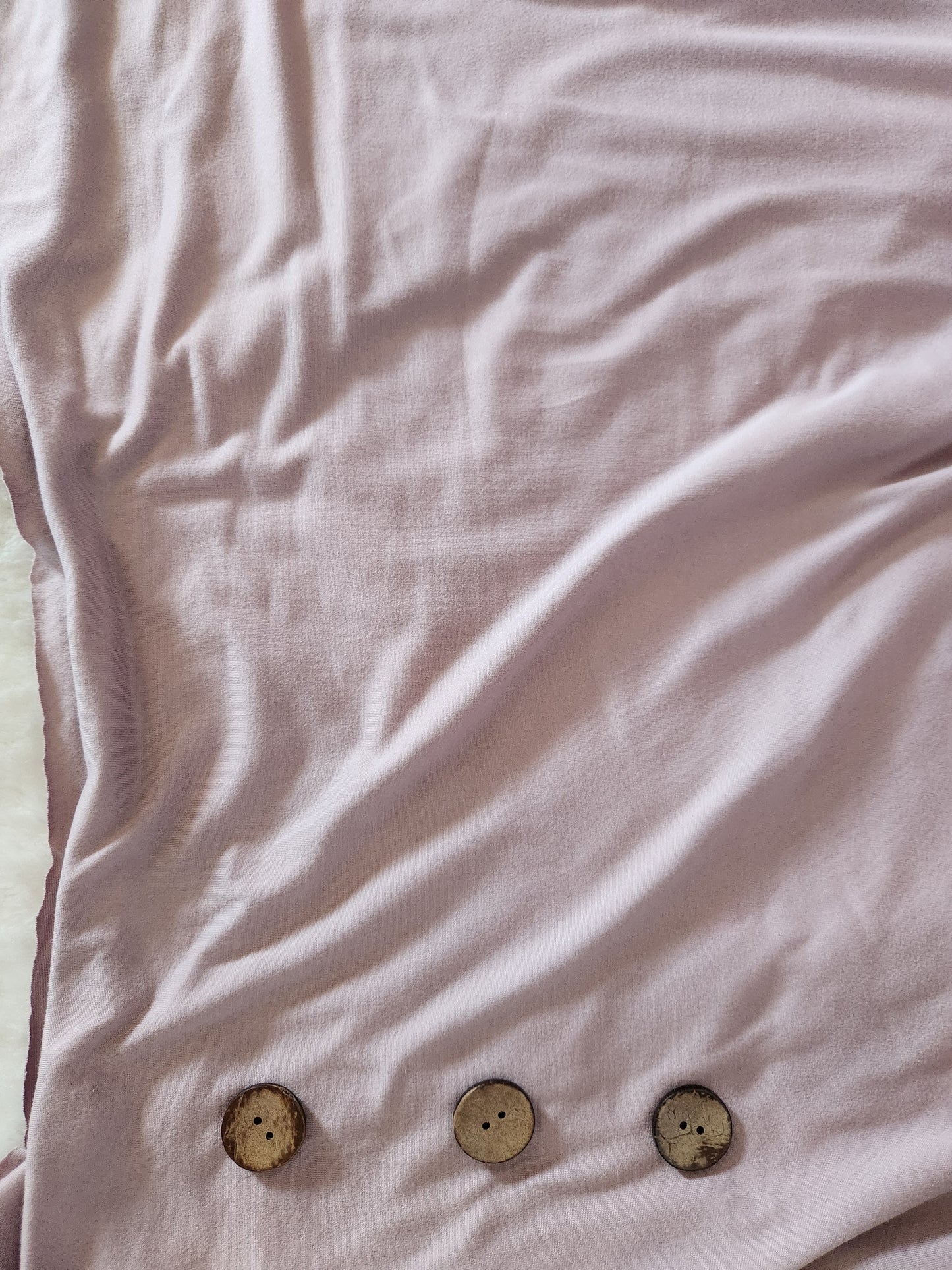 Dusty Lilac Double Brushed Poly Knit