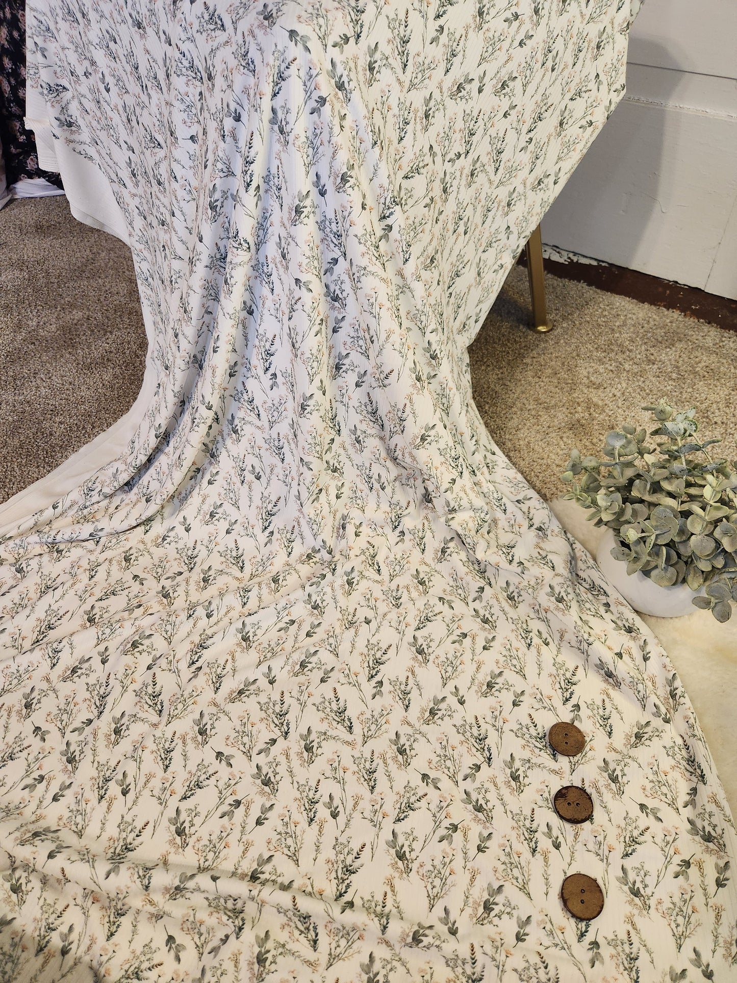 White Wildflower Reign Rib Knit