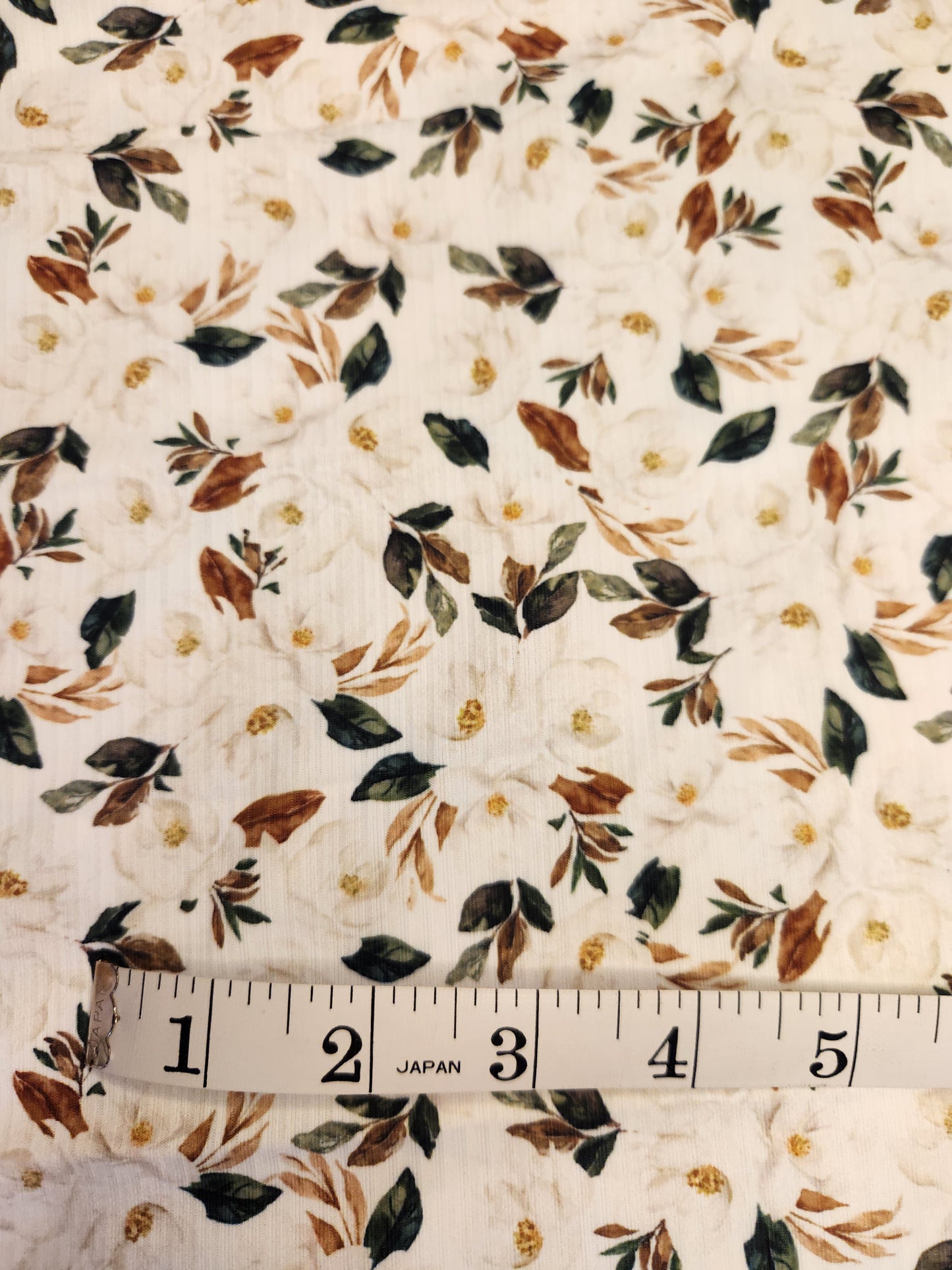 White Magnolia Garden Reign Rib Knit