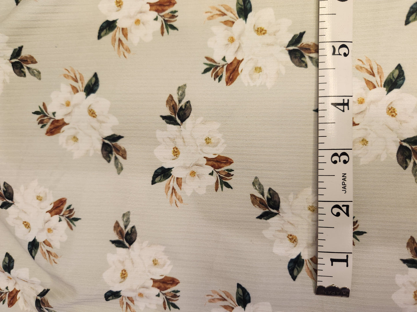 Sage Magnolia Bouquets Reign Rib Knit