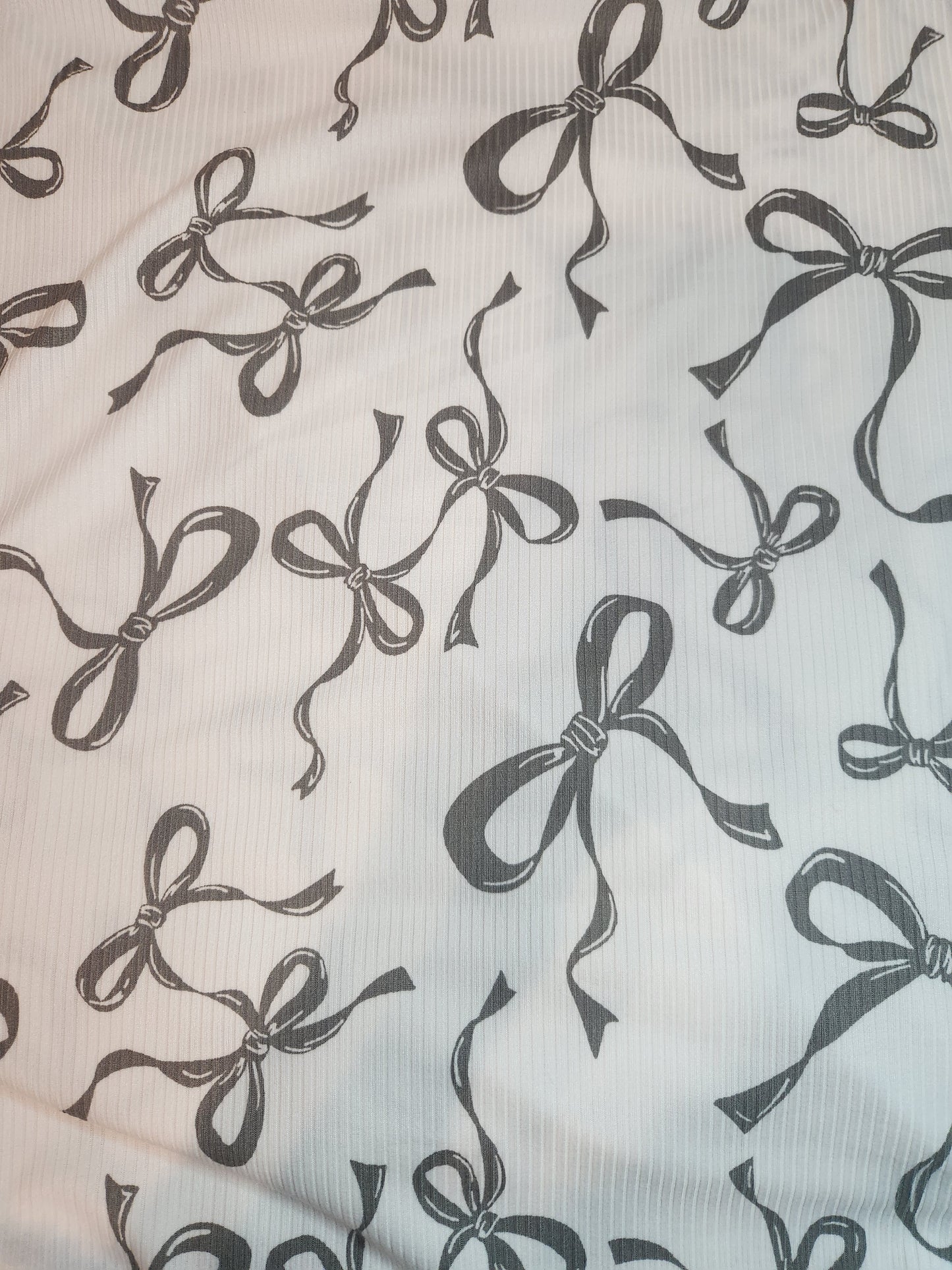 White Ribbons Yummy Rib Knit