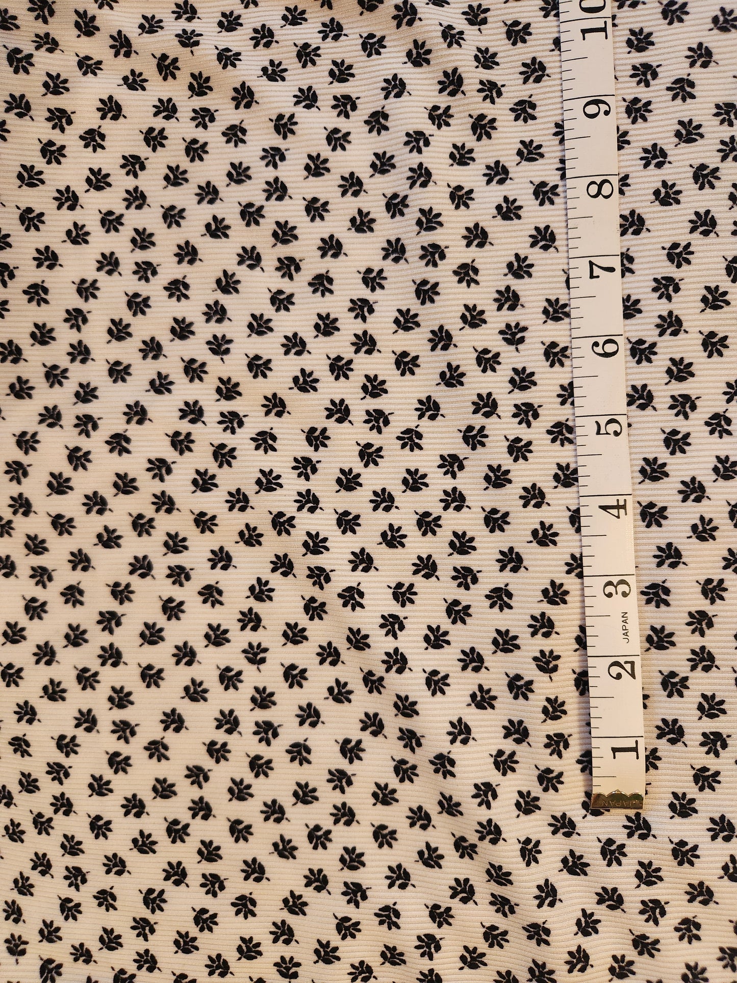 Ditsy Floral Rib Knit