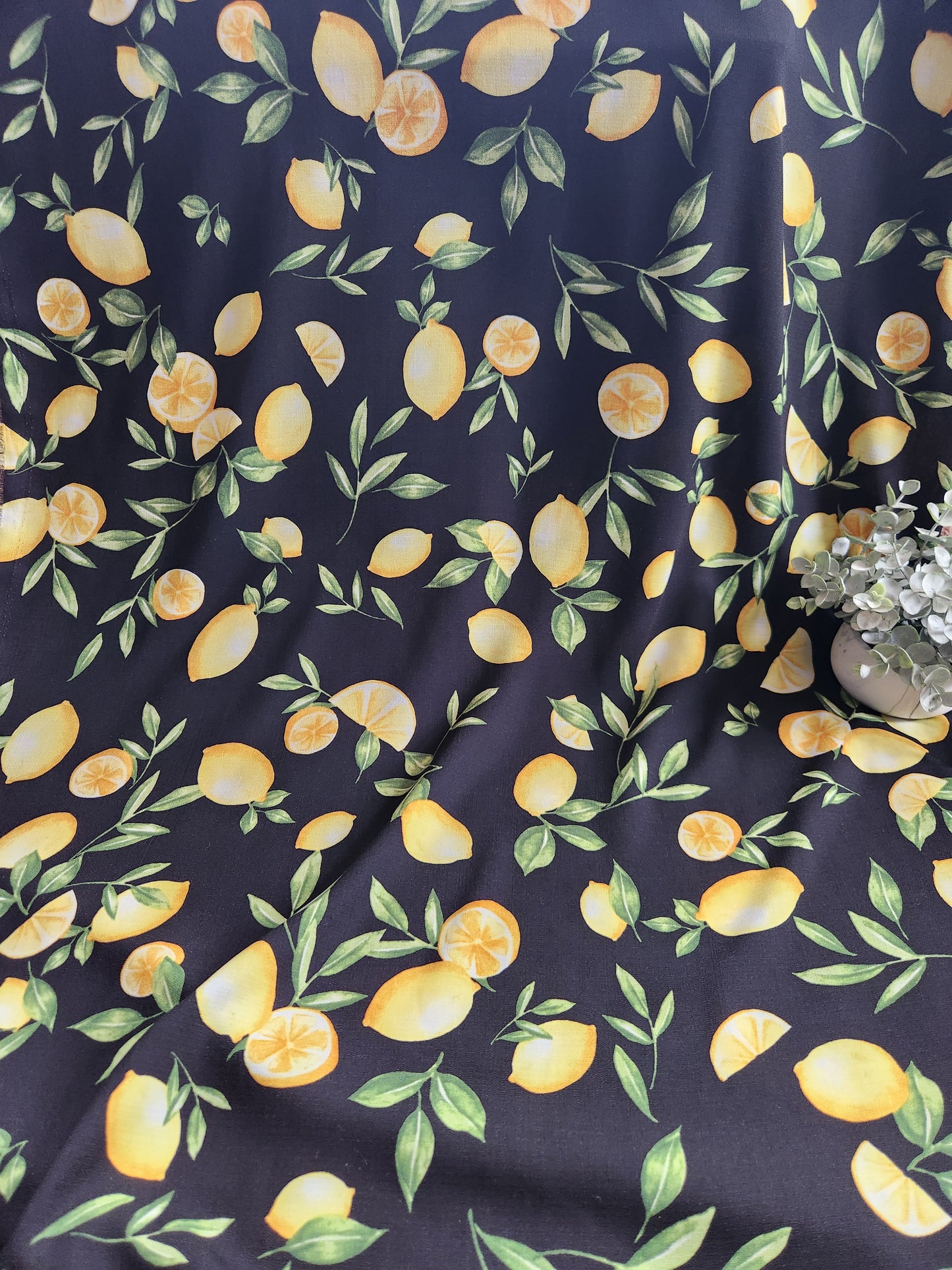 Lemon Poly Linen