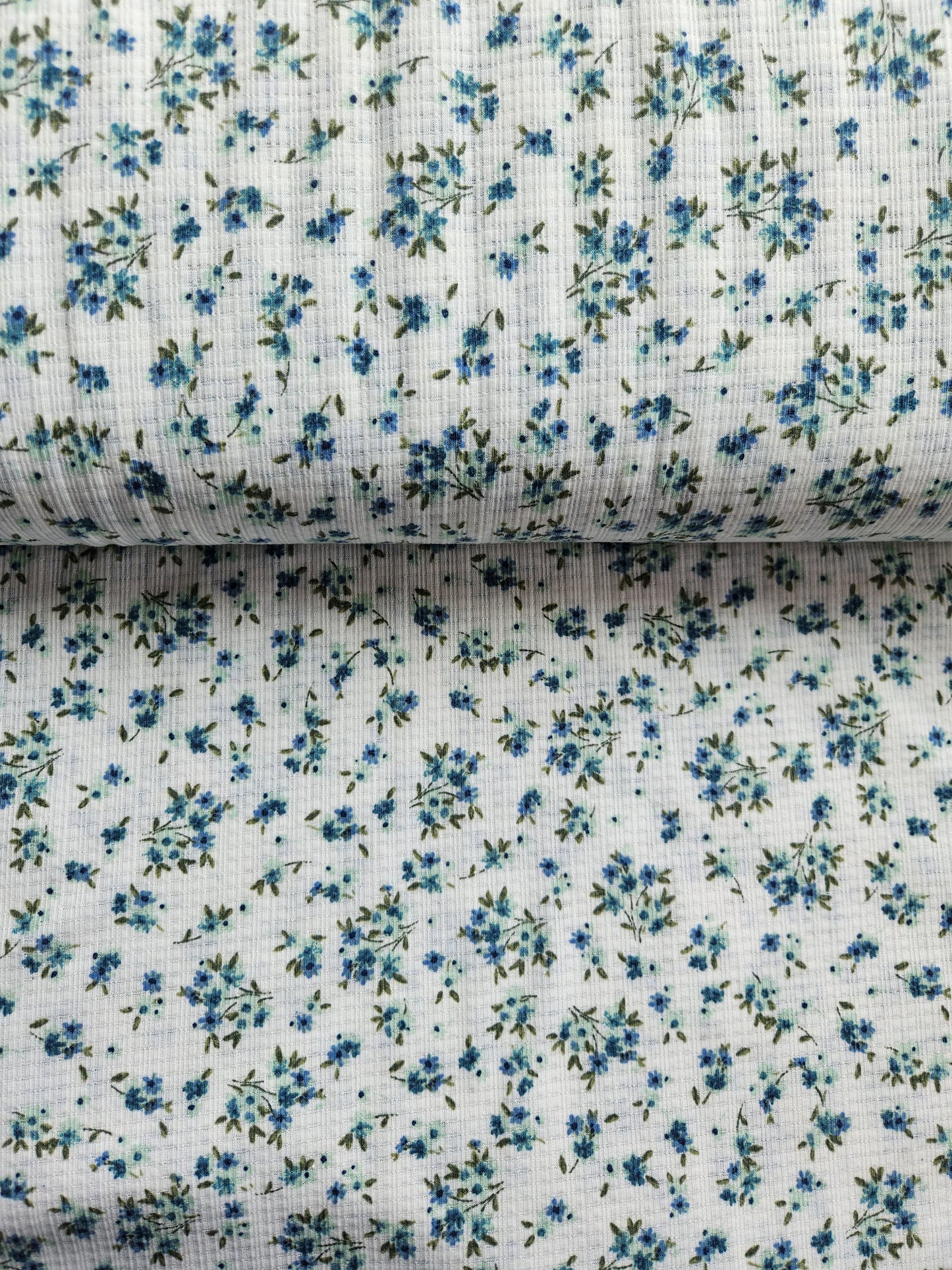 Blue & Green Floral Pontelle Knit