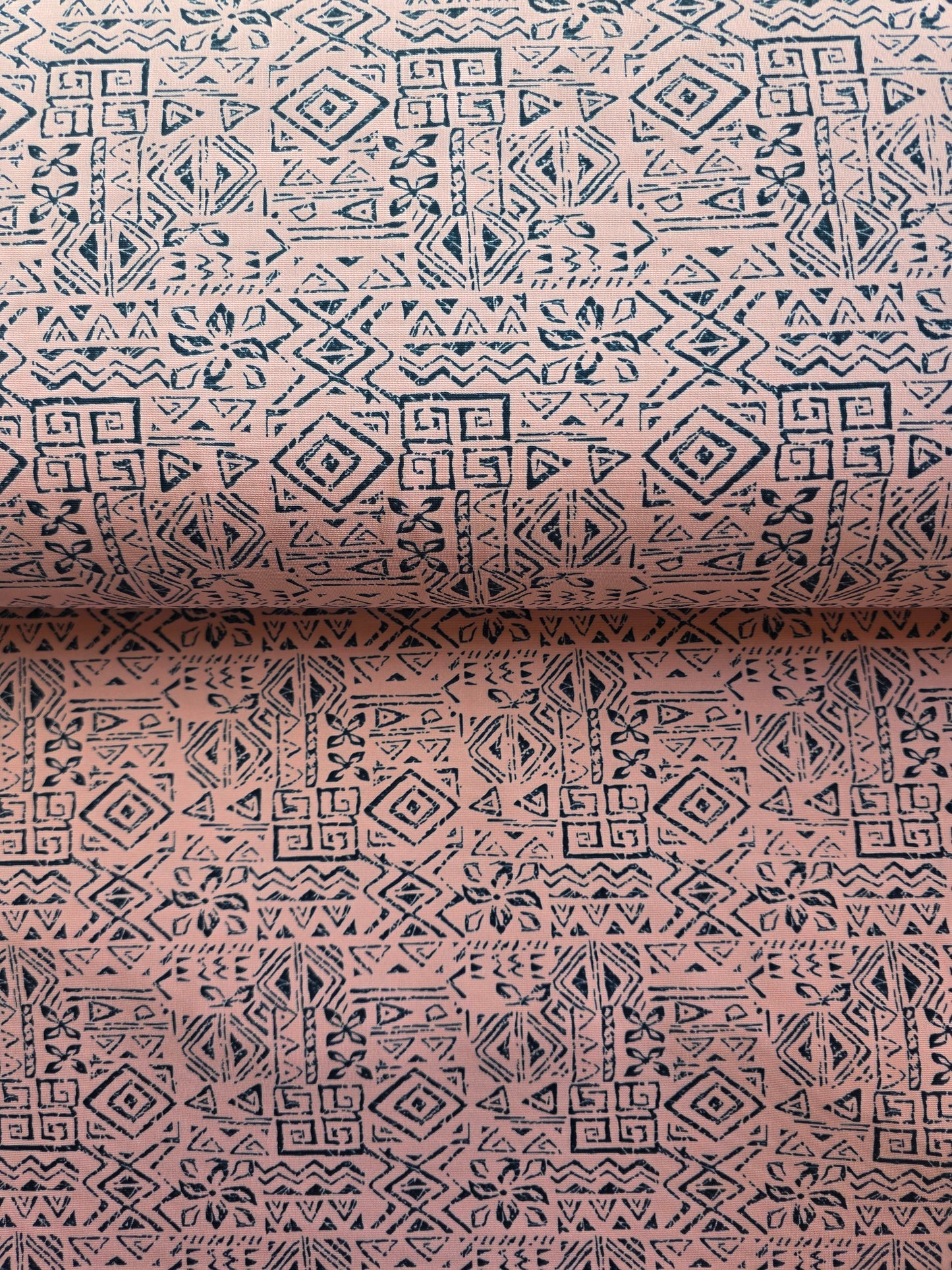Coral Aztec Print Tamara Knit