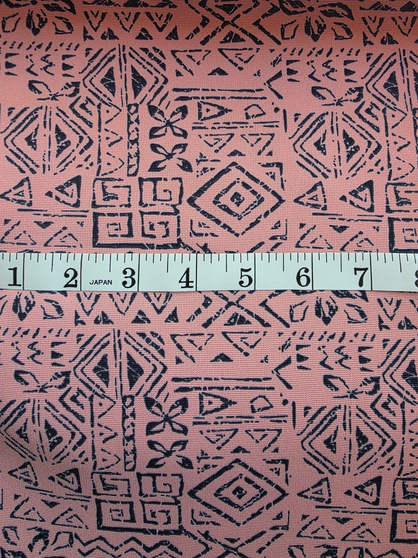 Coral Aztec Print Tamara Knit