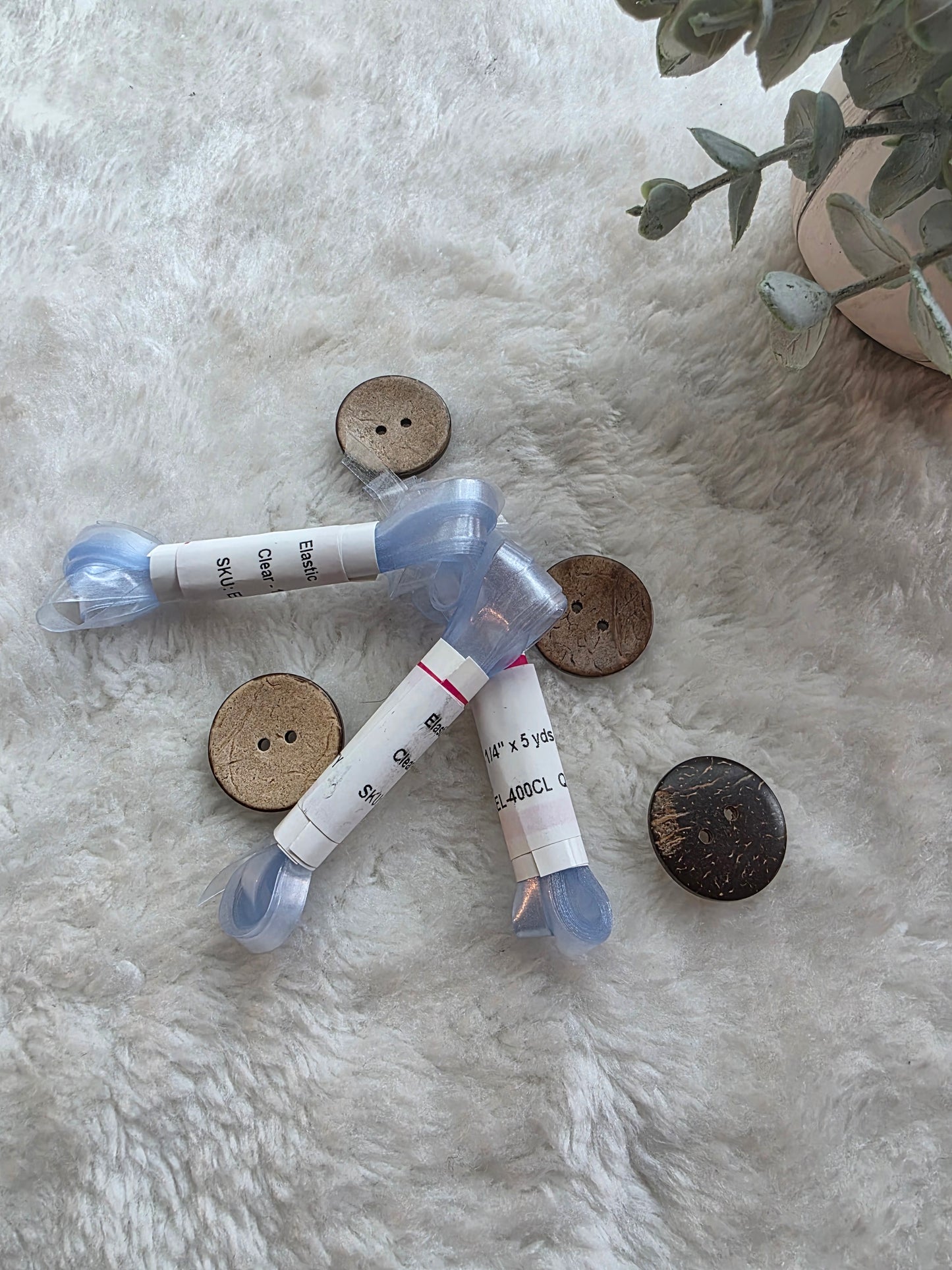 Clear Elastic - 1/4"