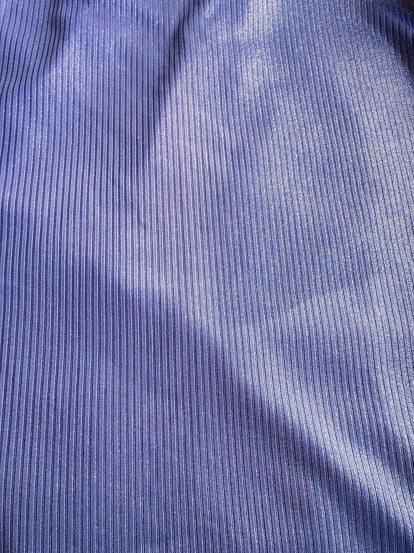 Royal Blue Foil Rib Knit