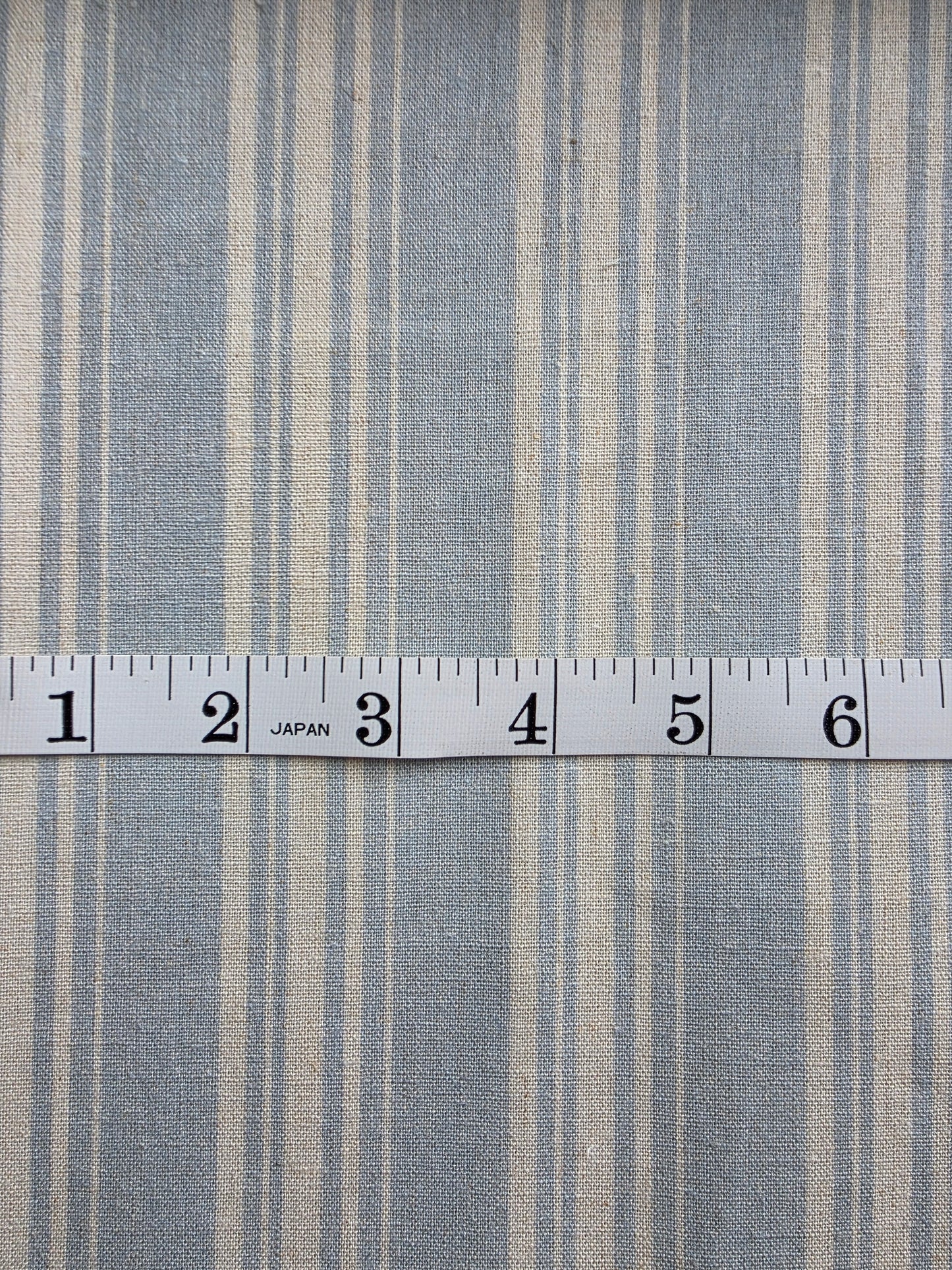Harbor Pinstripe Haze Cotton Linen | Sold By The Half Yard