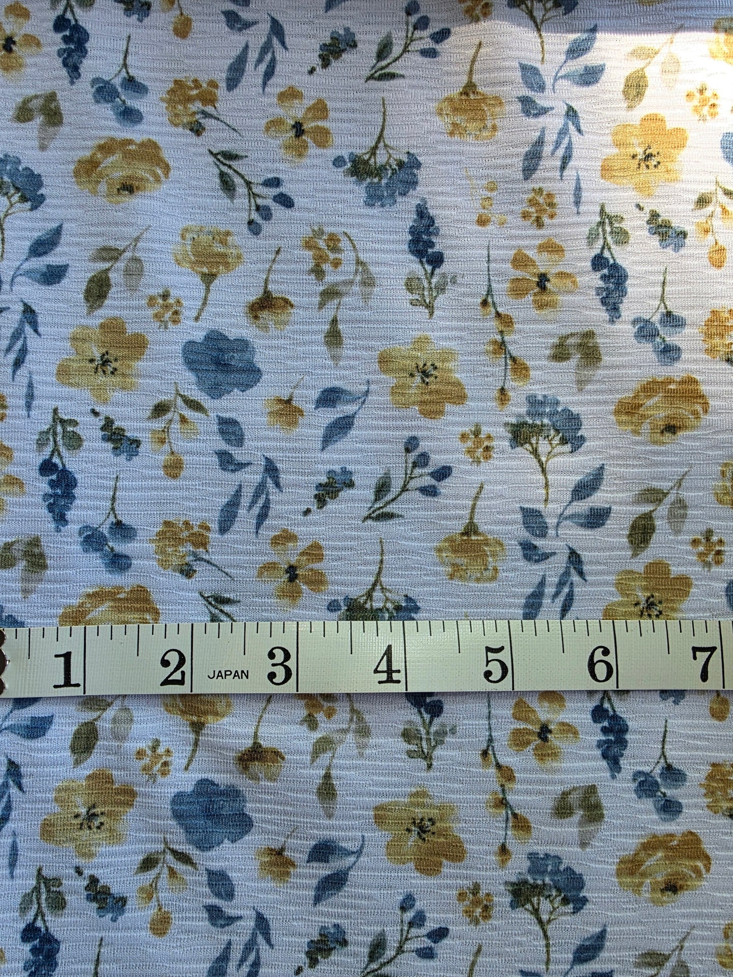 Yellow & Blue Floral Rebecca Knit