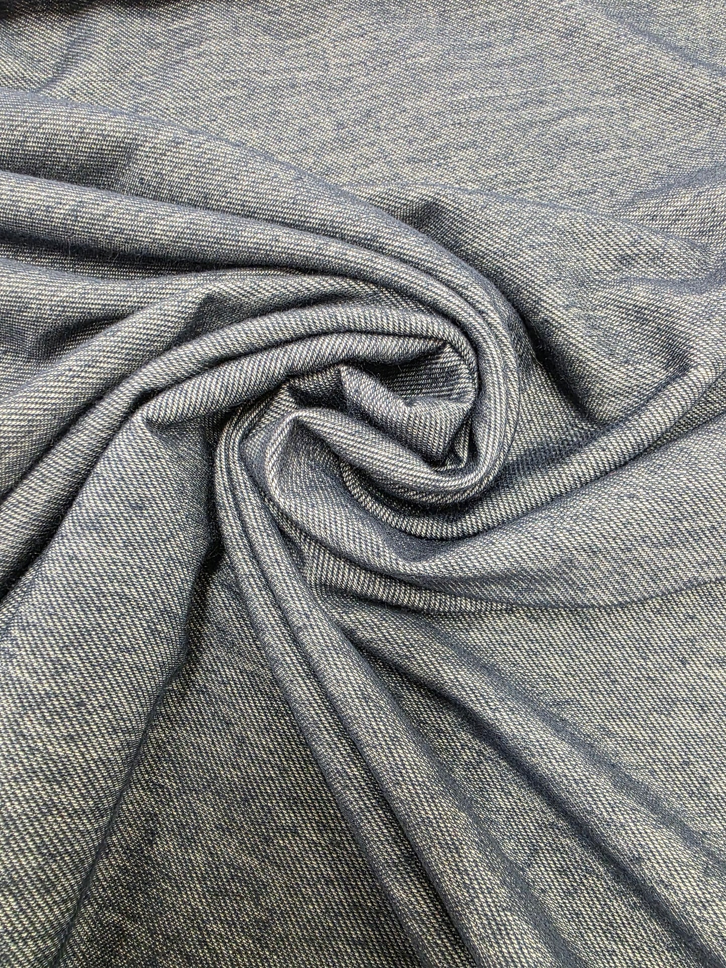 Navy Denim Knit | Sold By The Half Yard