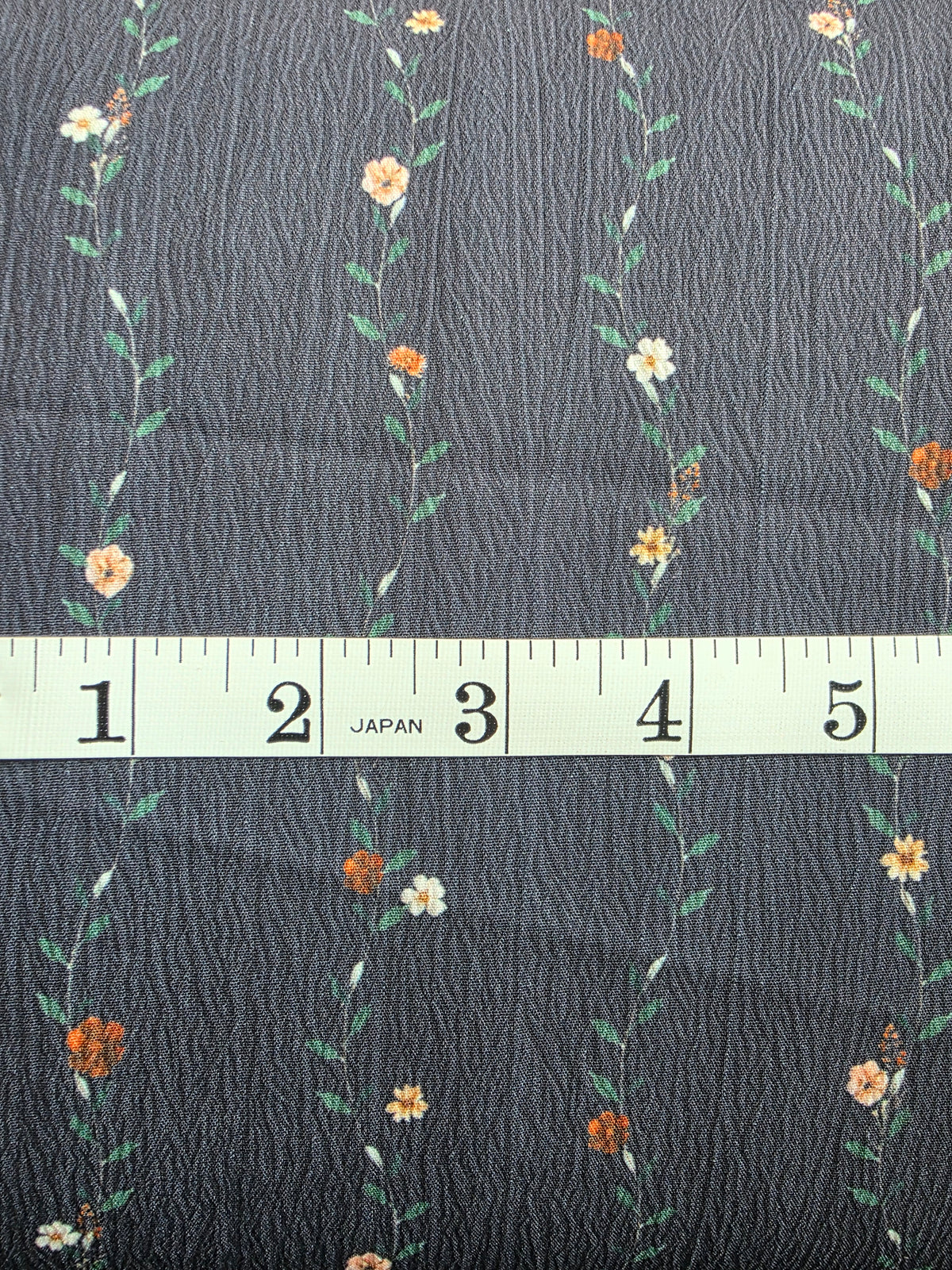 Charcoal Vintage Vines Pineskin | Sold By The Half Yard