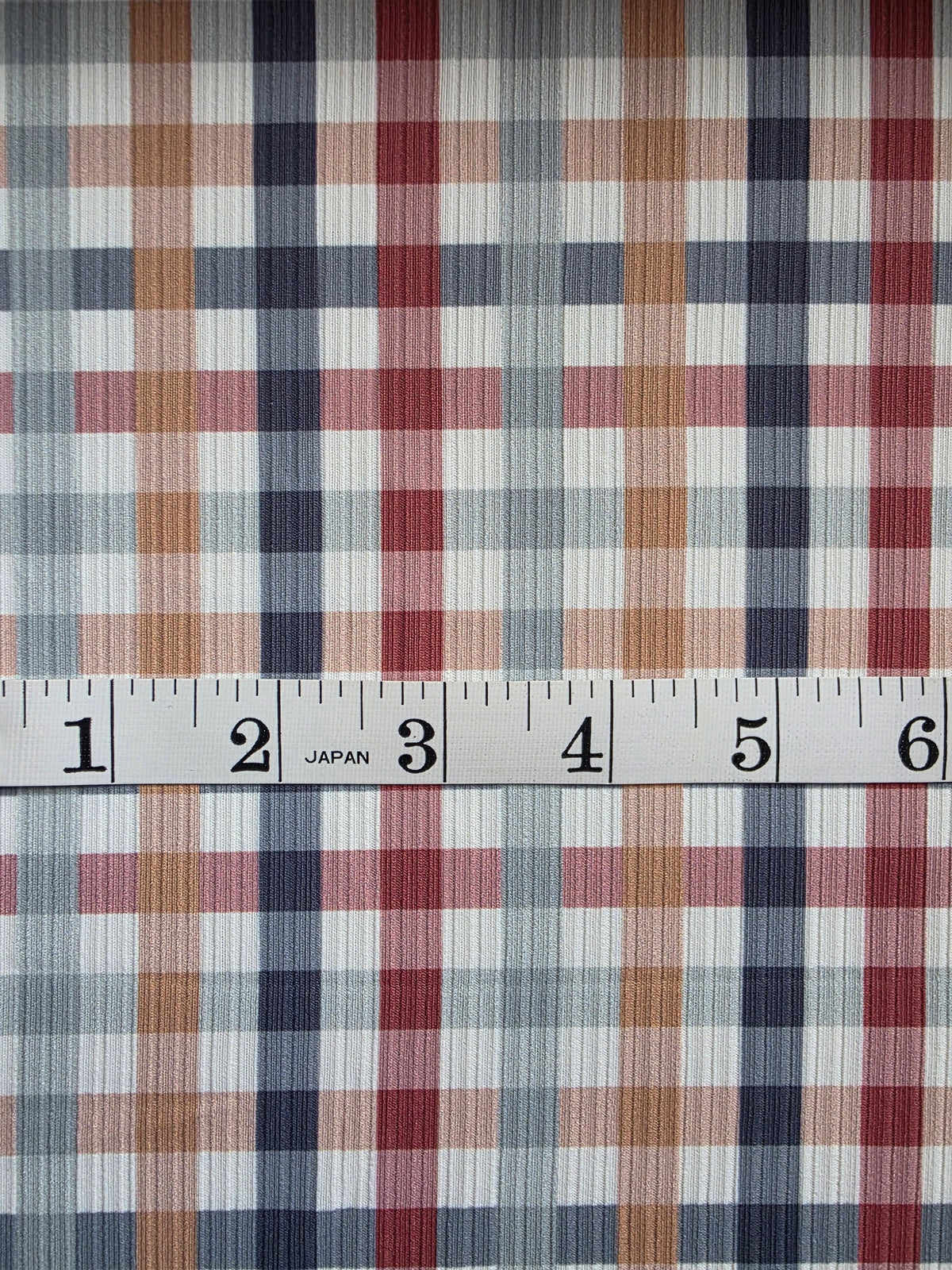 Harvest Gingham Reign Rib Knit | Sold By The Half Yard