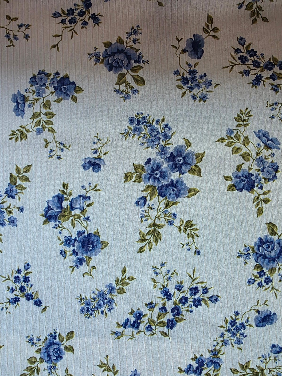 Maybelle Floral Unbrushed Rib Knit | Sold By The Half Yard