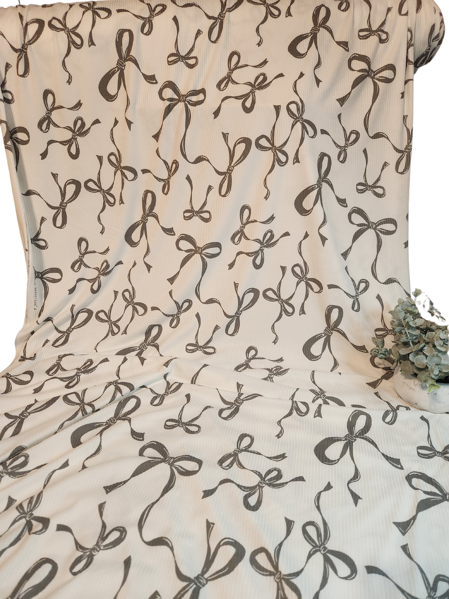 White Ribbons Yummy Rib Knit