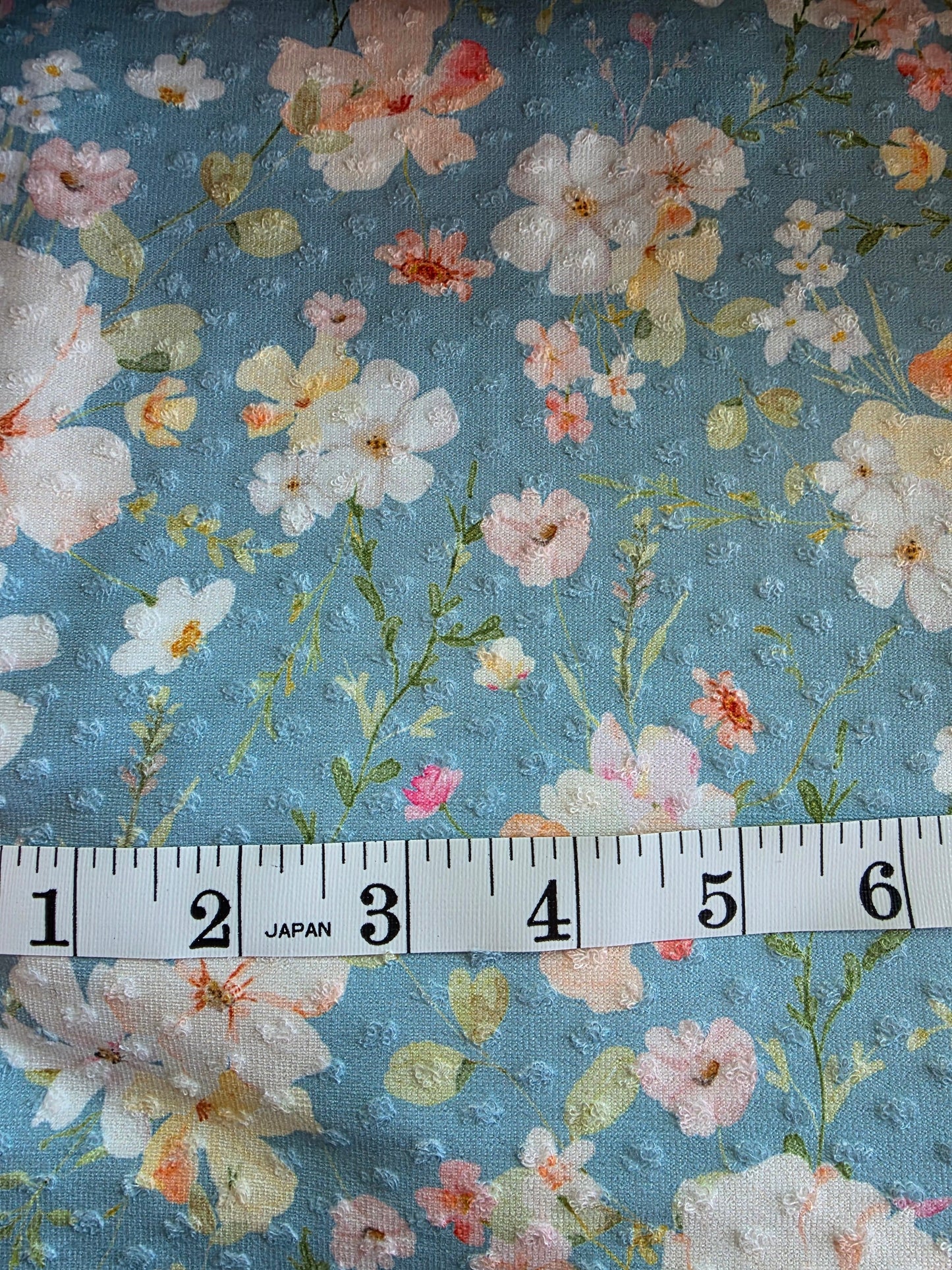 Green Penelope Floral Swiss Dot Knit