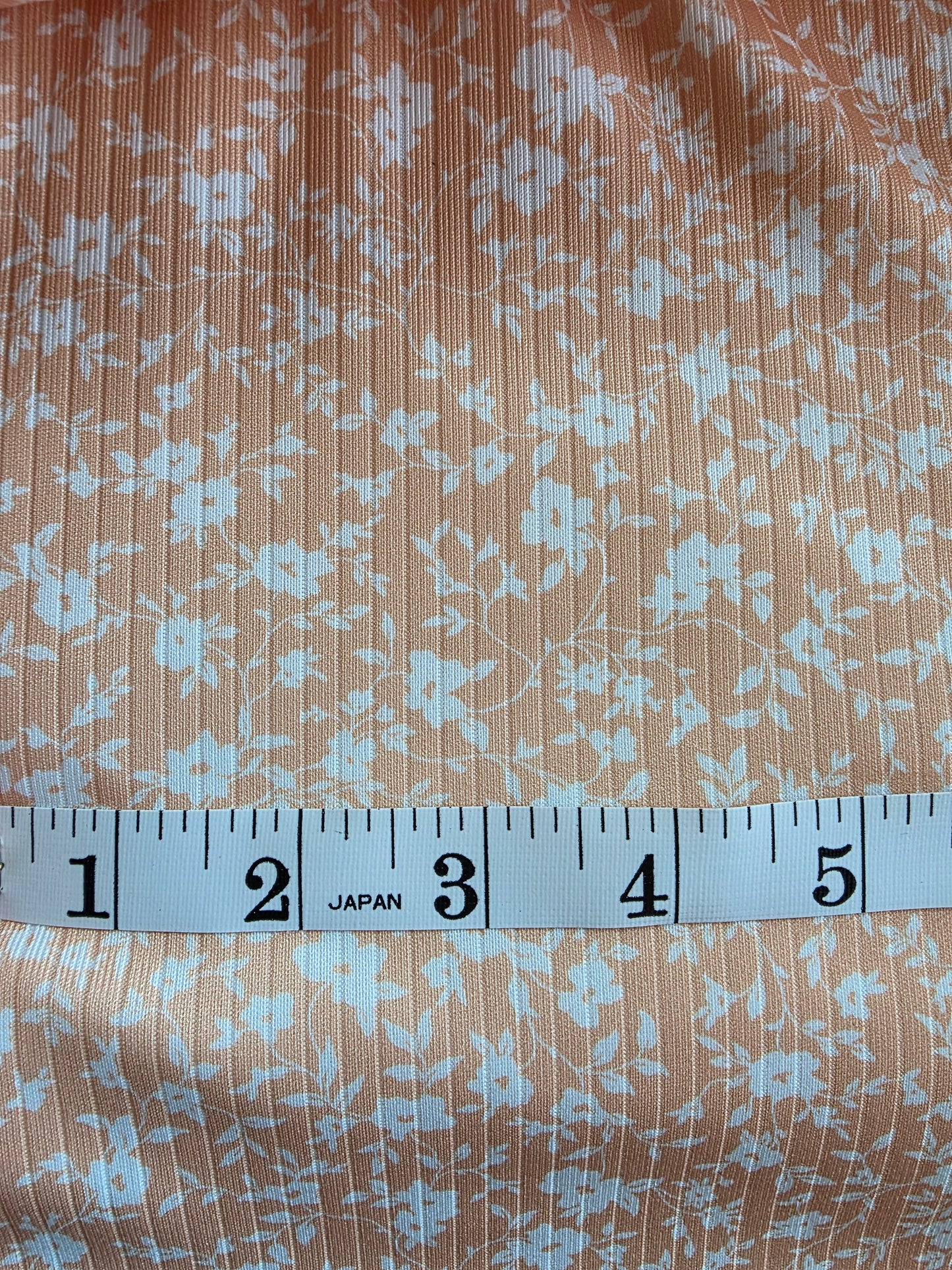 Warm Yellow Alexandra Floral Calgary Rib Knit