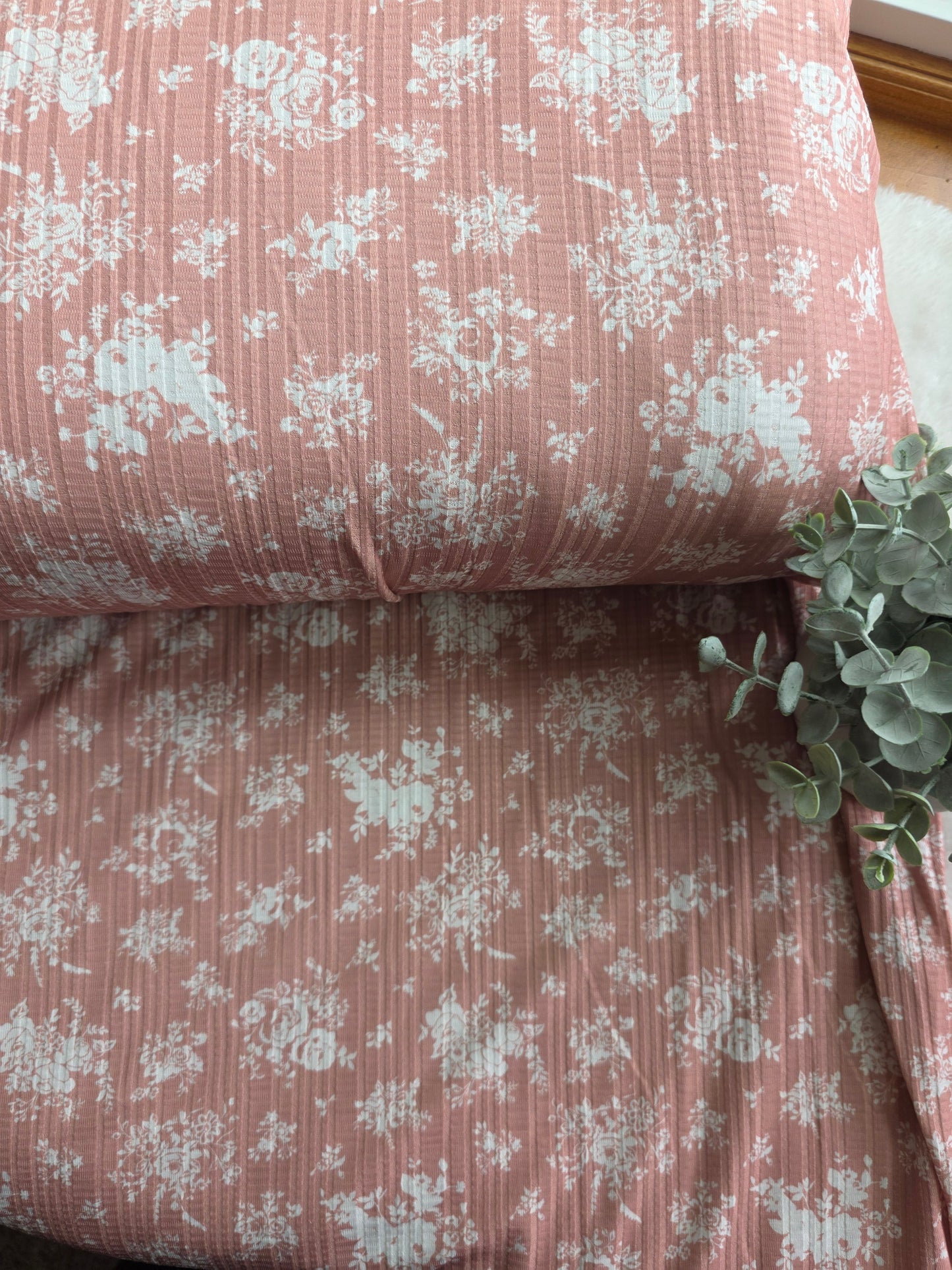 Vintage Pink Rosemary Floral Summer Breeze Knit