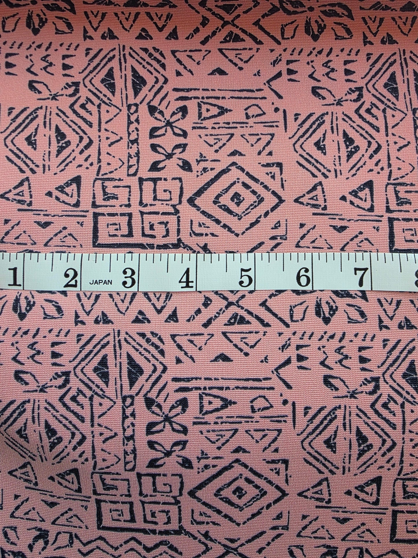 Coral Aztec Print Tamara Knit