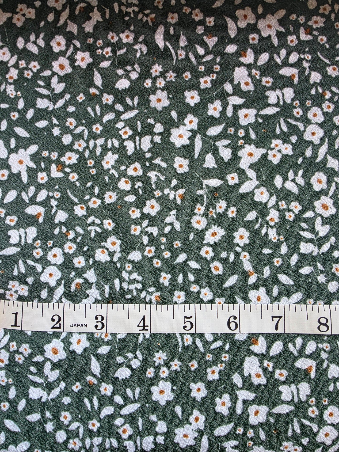 Hunter Green Floral Liverpool Knit