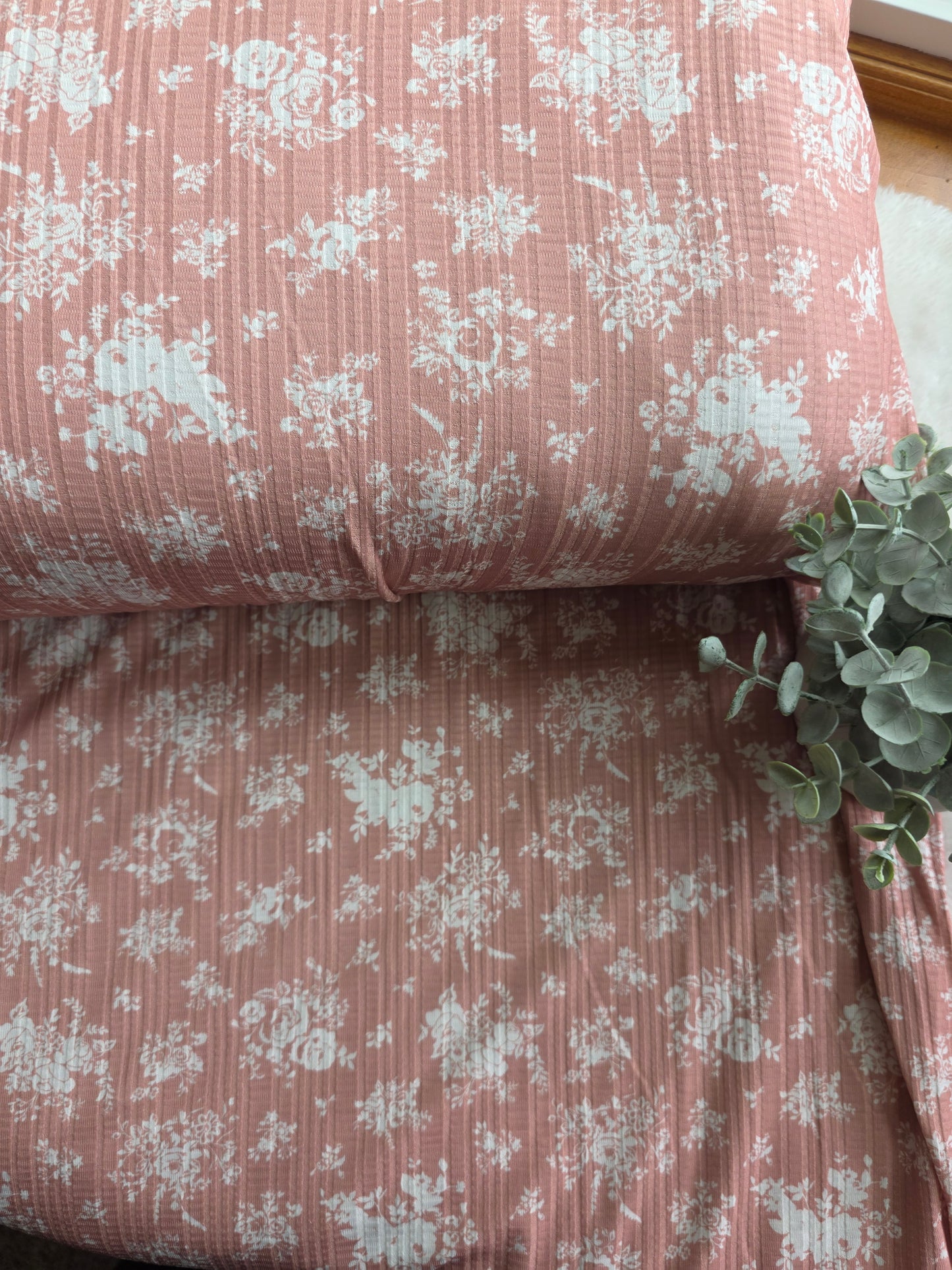 Vintage Pink Rosemary Floral Summer Breeze Knit