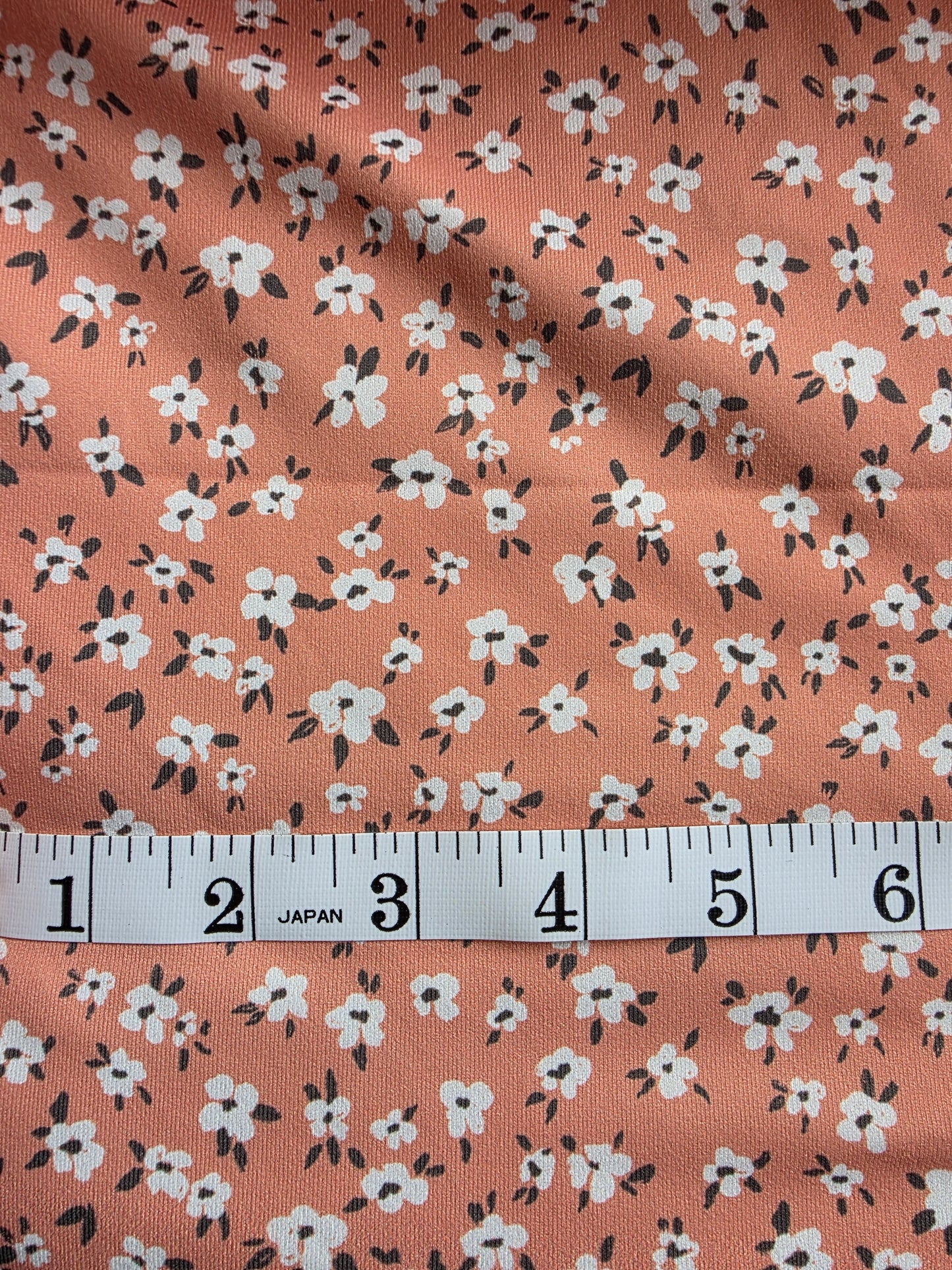 Peach Genesis Floral Eureka Jersey Knit