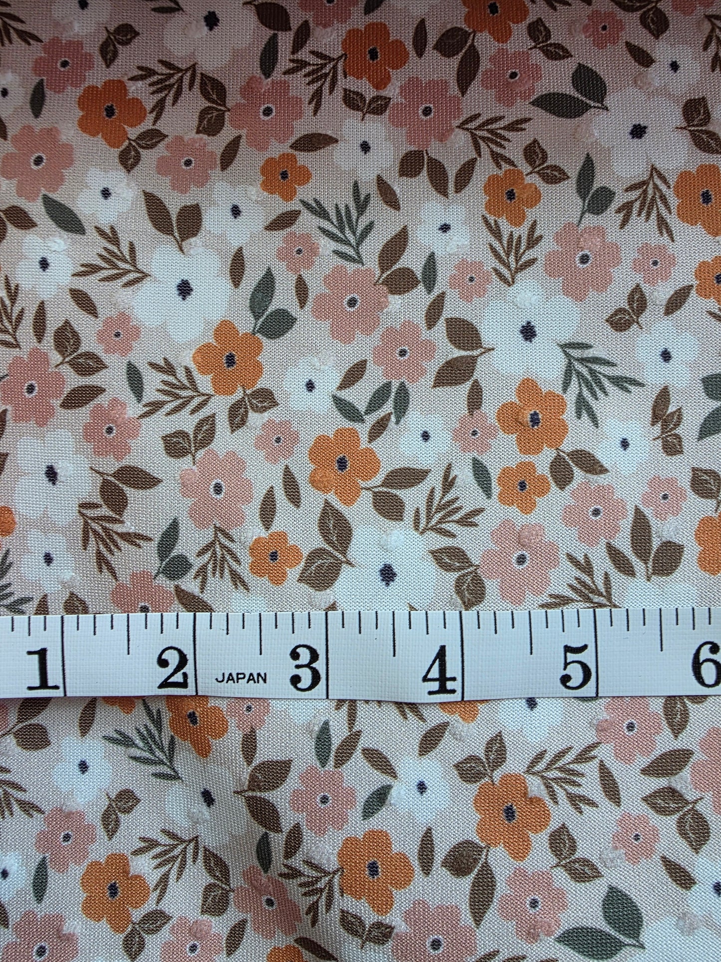Beige Golden Hour Daisy Swiss Dot Knit