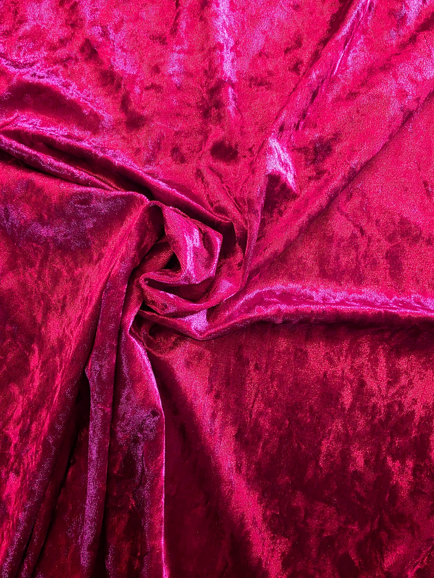 Burgundy Crushed Velvet | Sold By The Half Yard