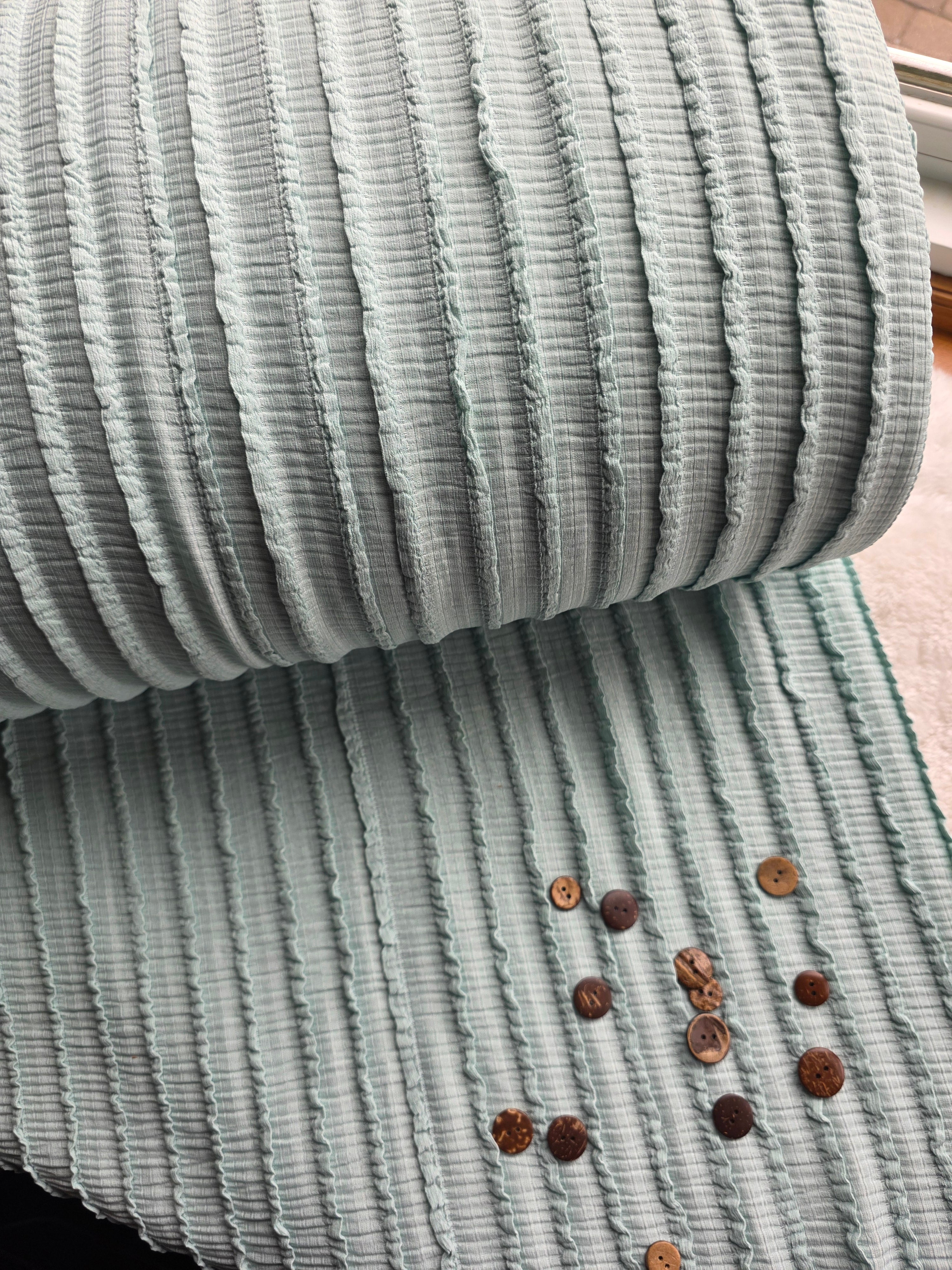 Mint Ruffled Knit | Sold By The Half Yard – The Fabric Collective