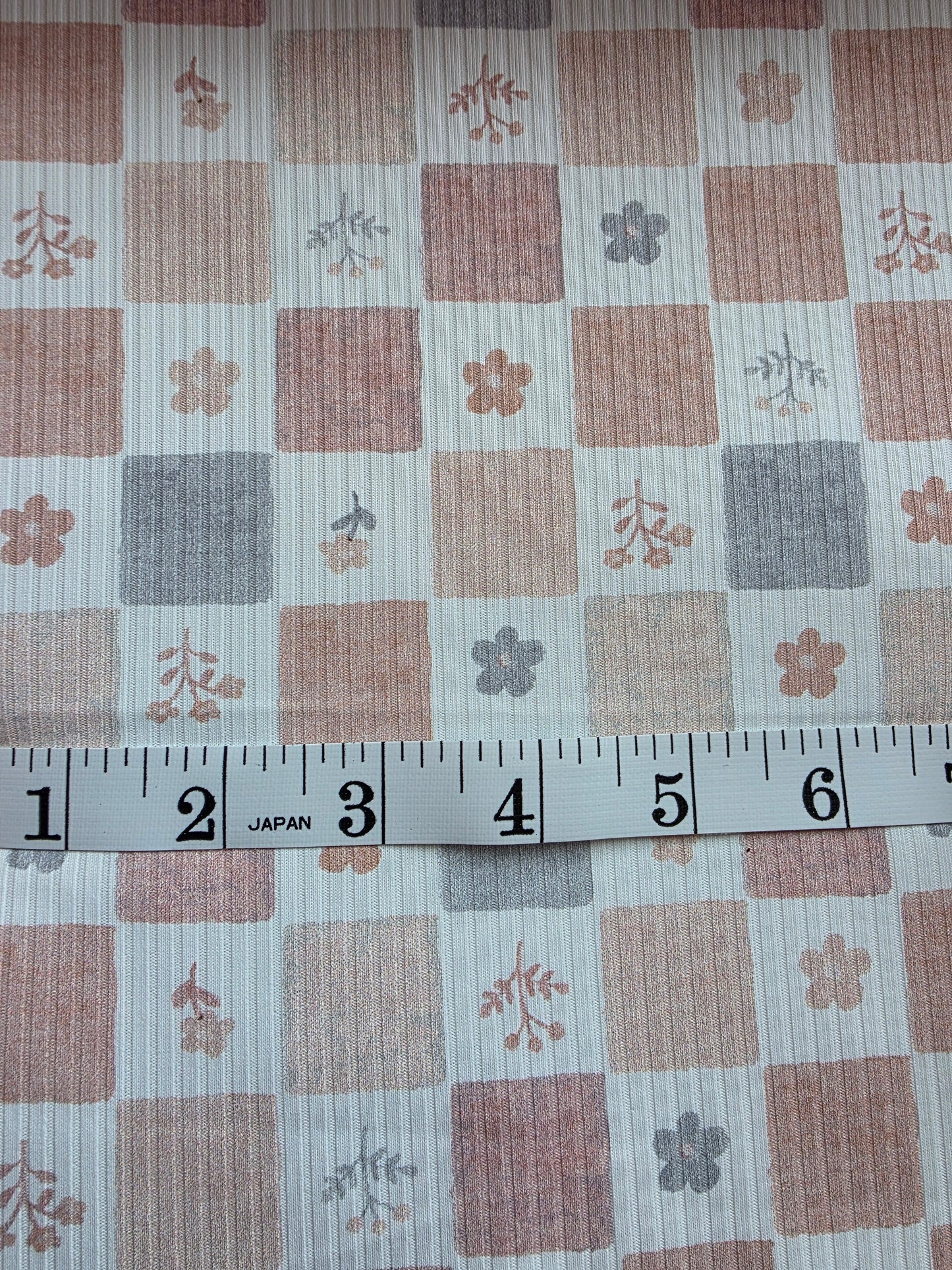 Neutral Painted Patchwork Reign Rib Knit