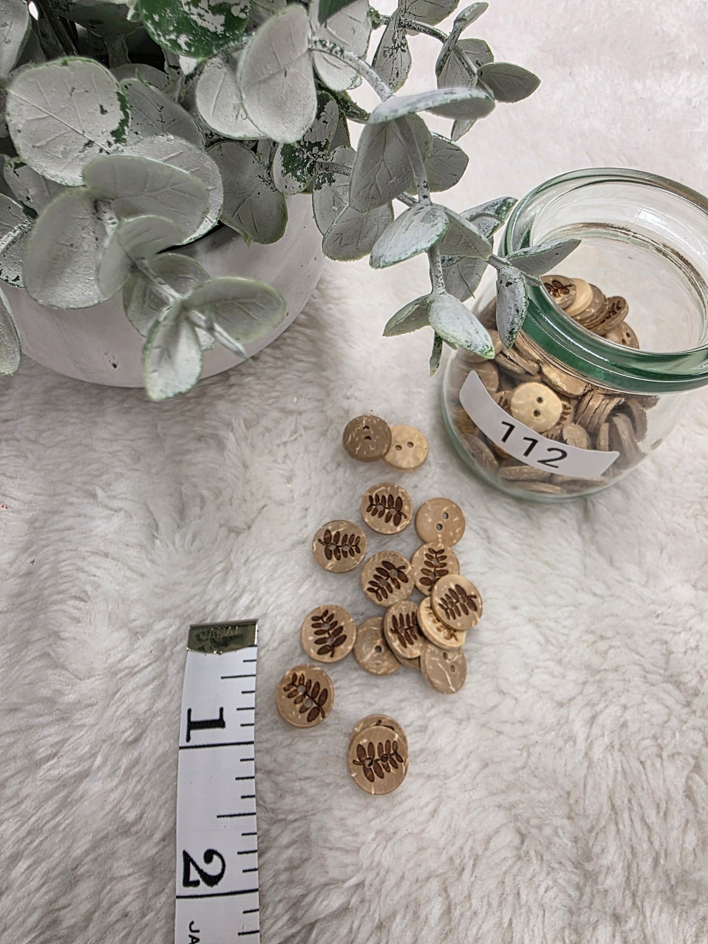 Decorative Wood Look Buttons