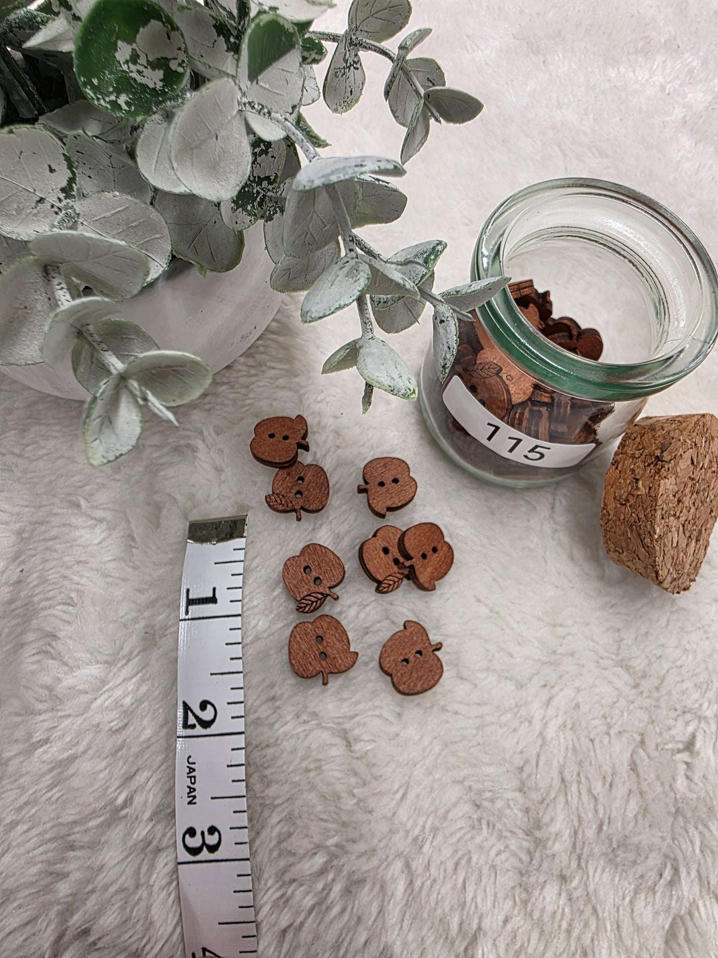 Decorative Wood Look Buttons
