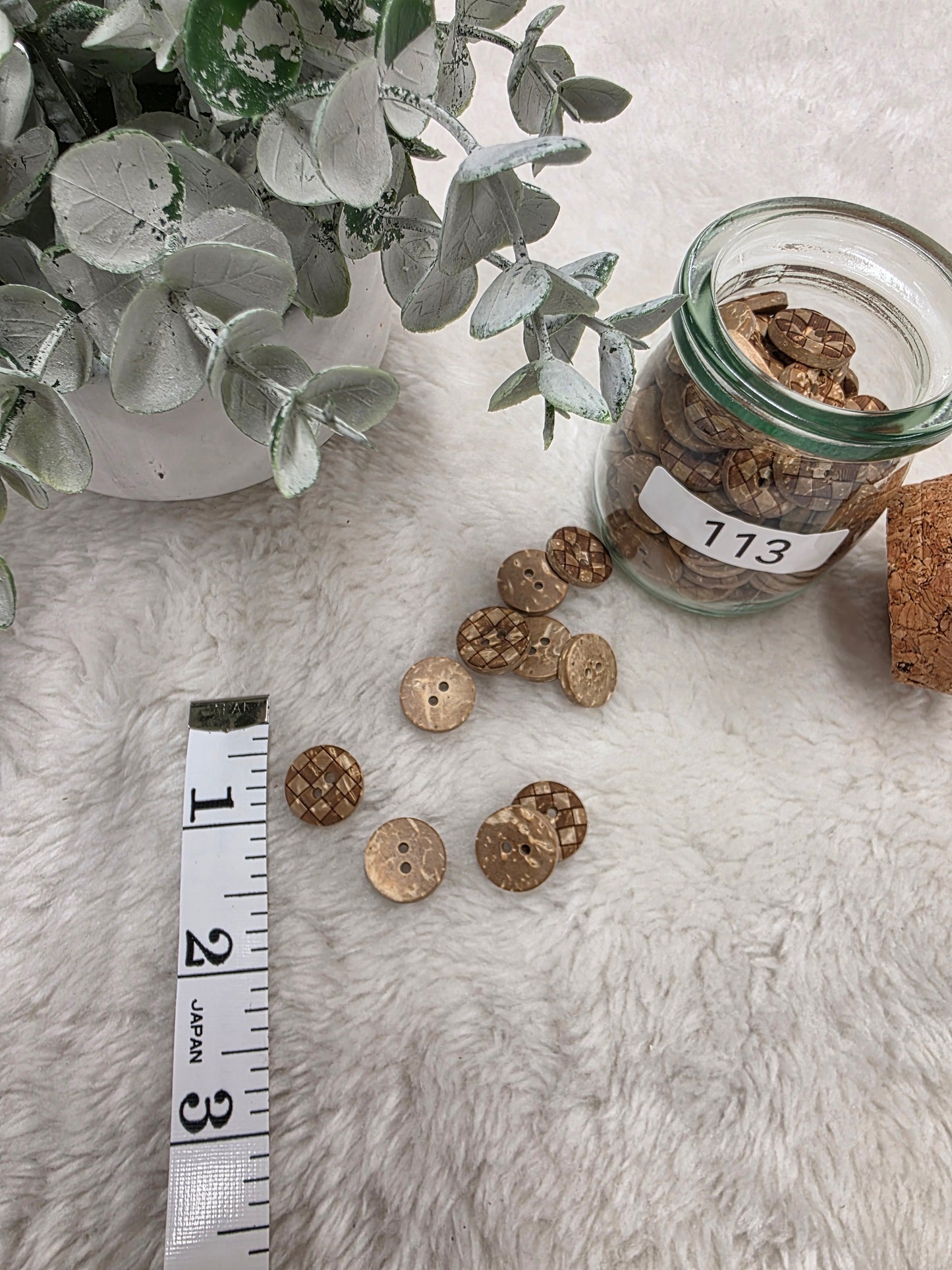Decorative Wood Look Buttons