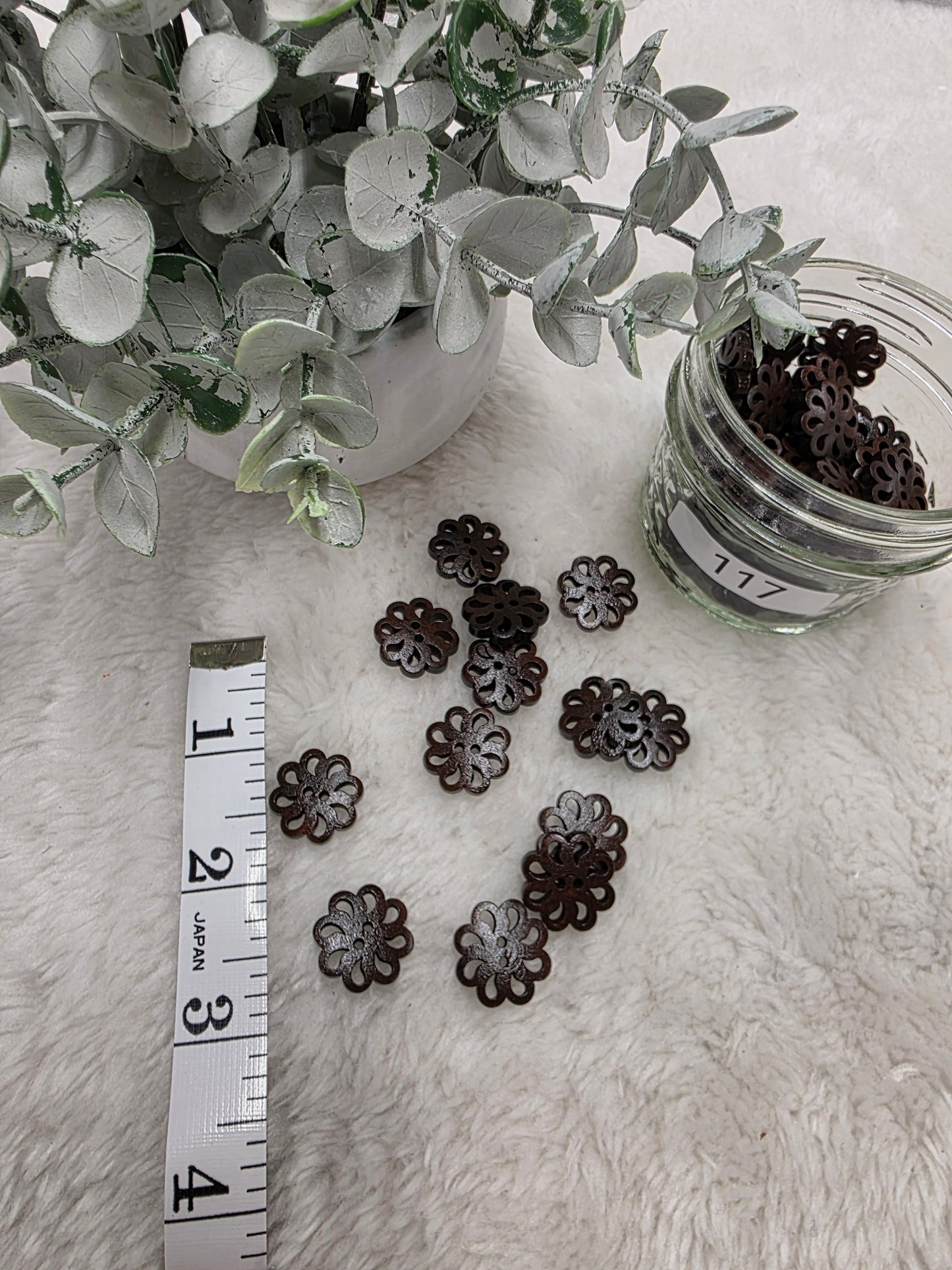 Decorative Wood Look Buttons
