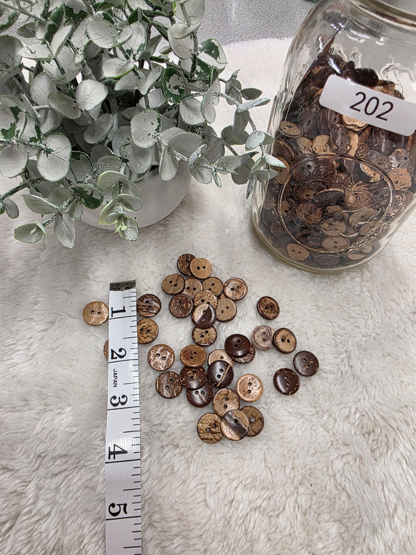 Decorative Wood Look Buttons