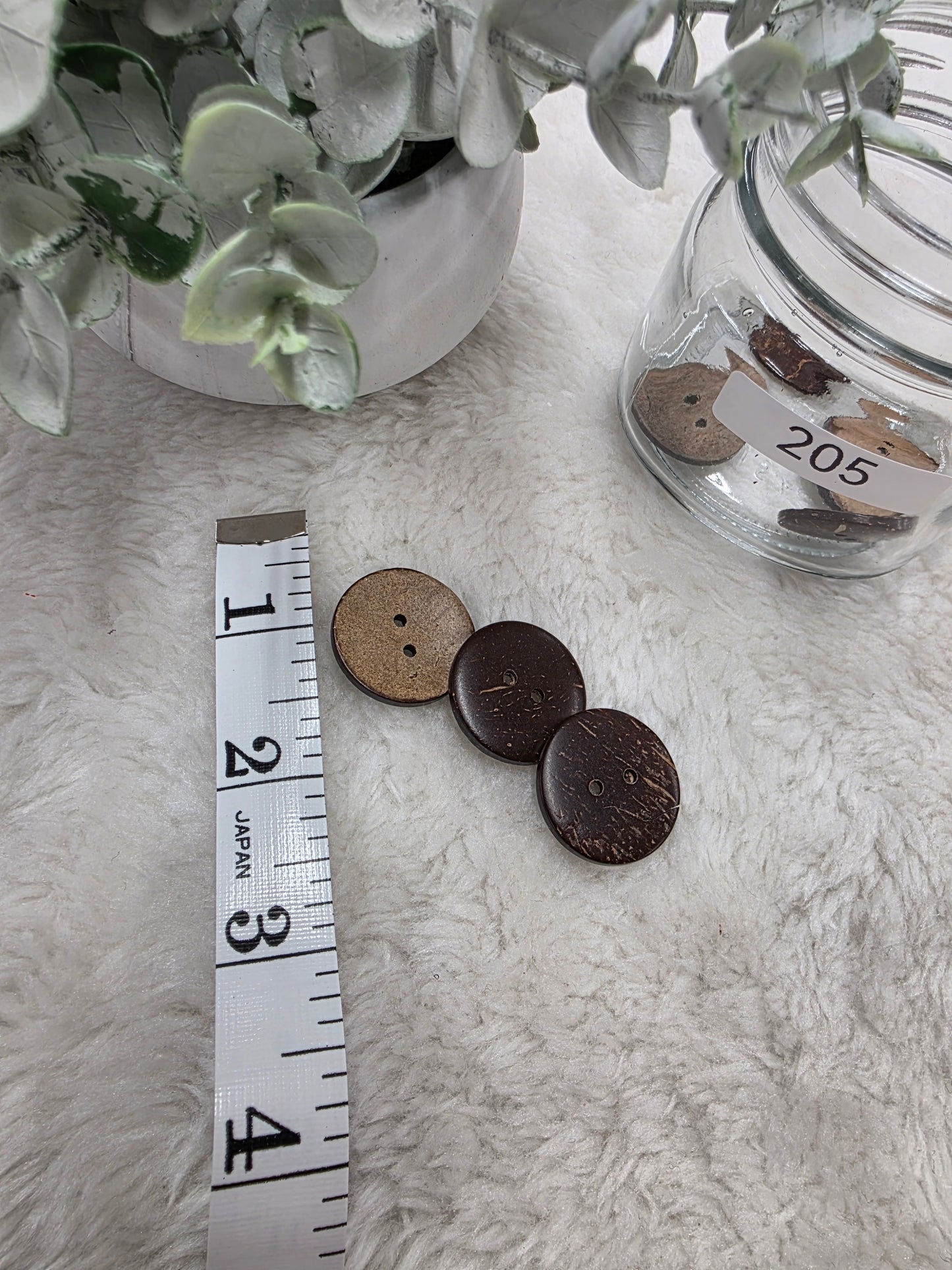 Decorative Wood Look Buttons