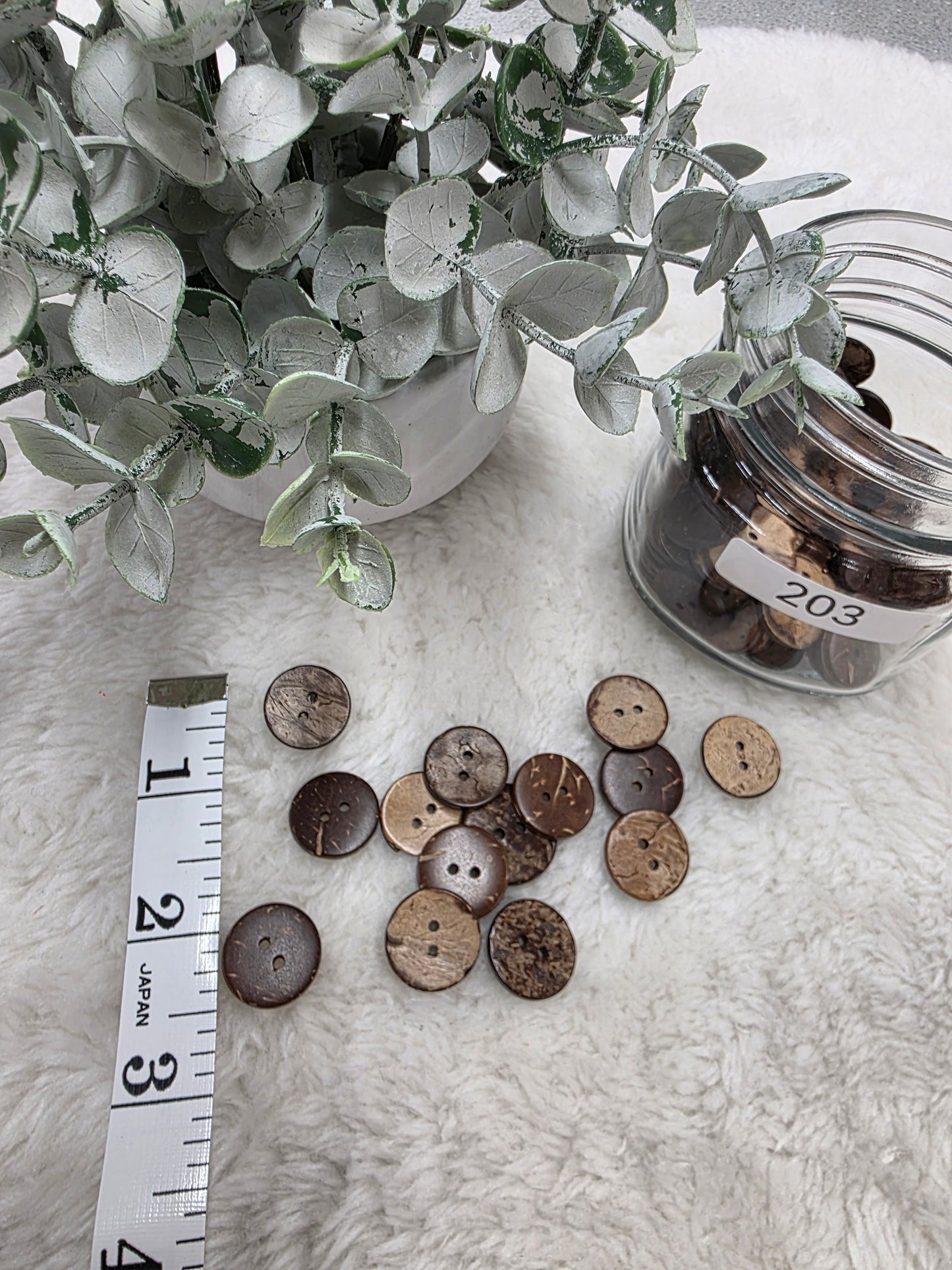 Decorative Wood Look Buttons