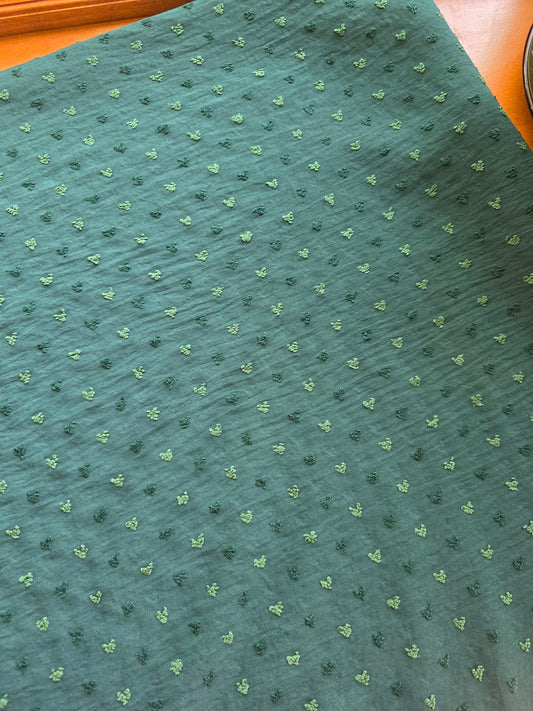 Green Poly Swiss Heart