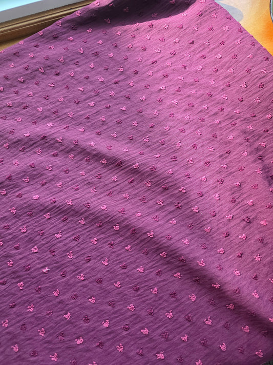 Burgundy Poly Swiss Heart