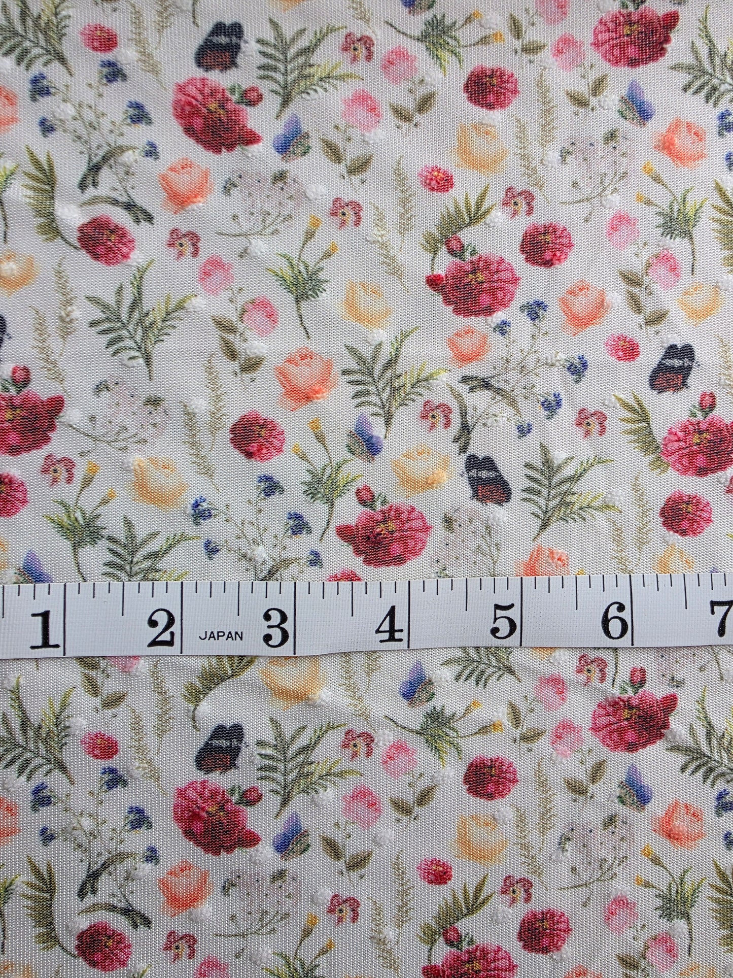 Vintage Garden Swiss Dot Knit | Sold By The Half Yard