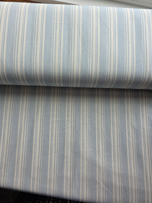 Harbor Pinstripe Haze Cotton Linen