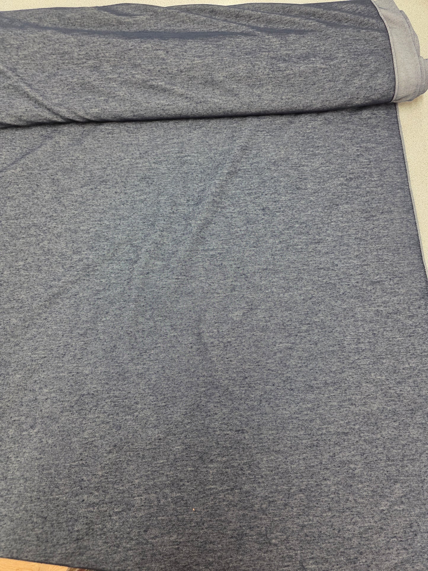Navy Denim Knit | Sold By The Half Yard